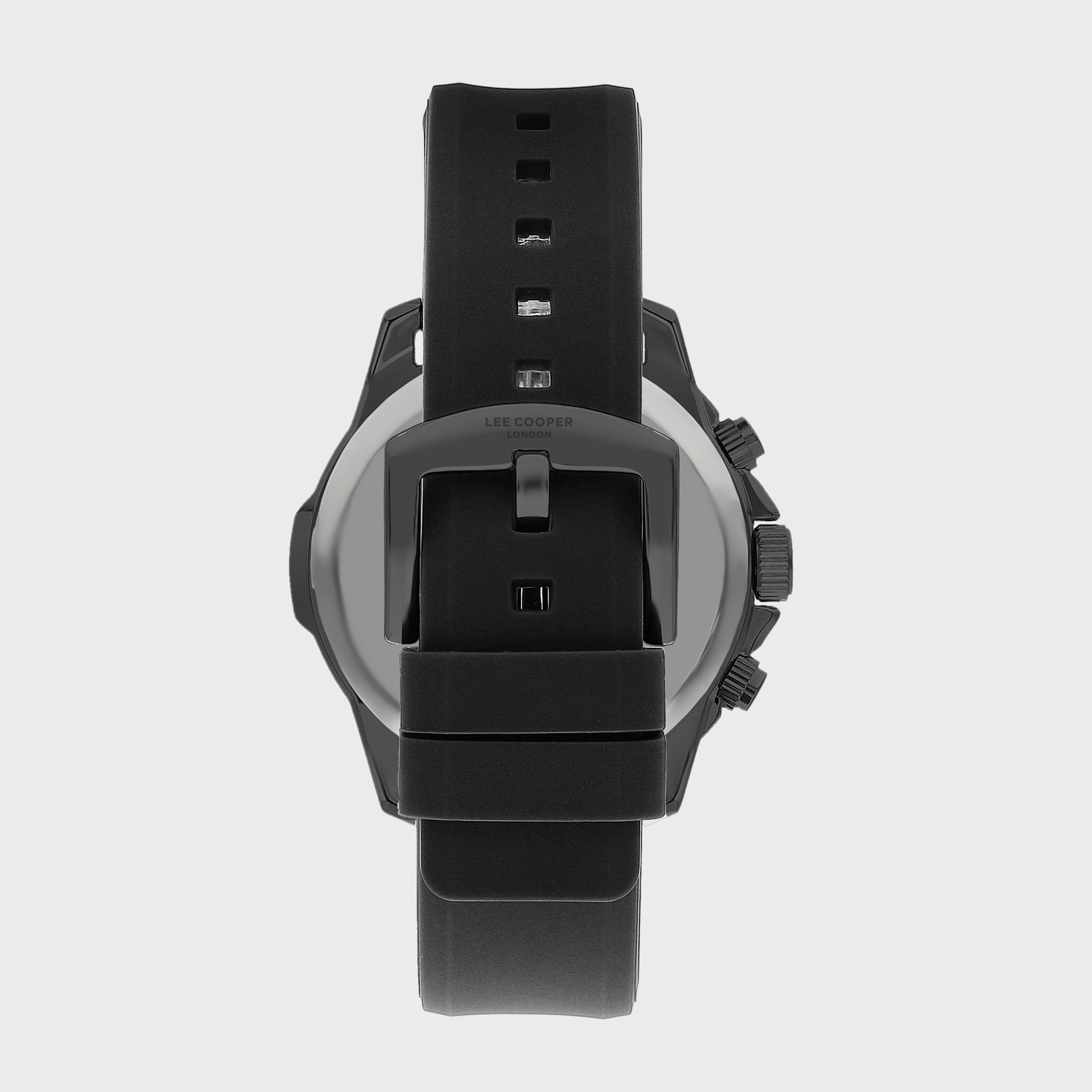 LC07429.657 "ساعة" كرونوغراف بسوار سيليكون اسود للرجال من لي كوبر-men-watchesandjewellery-watches-image-3