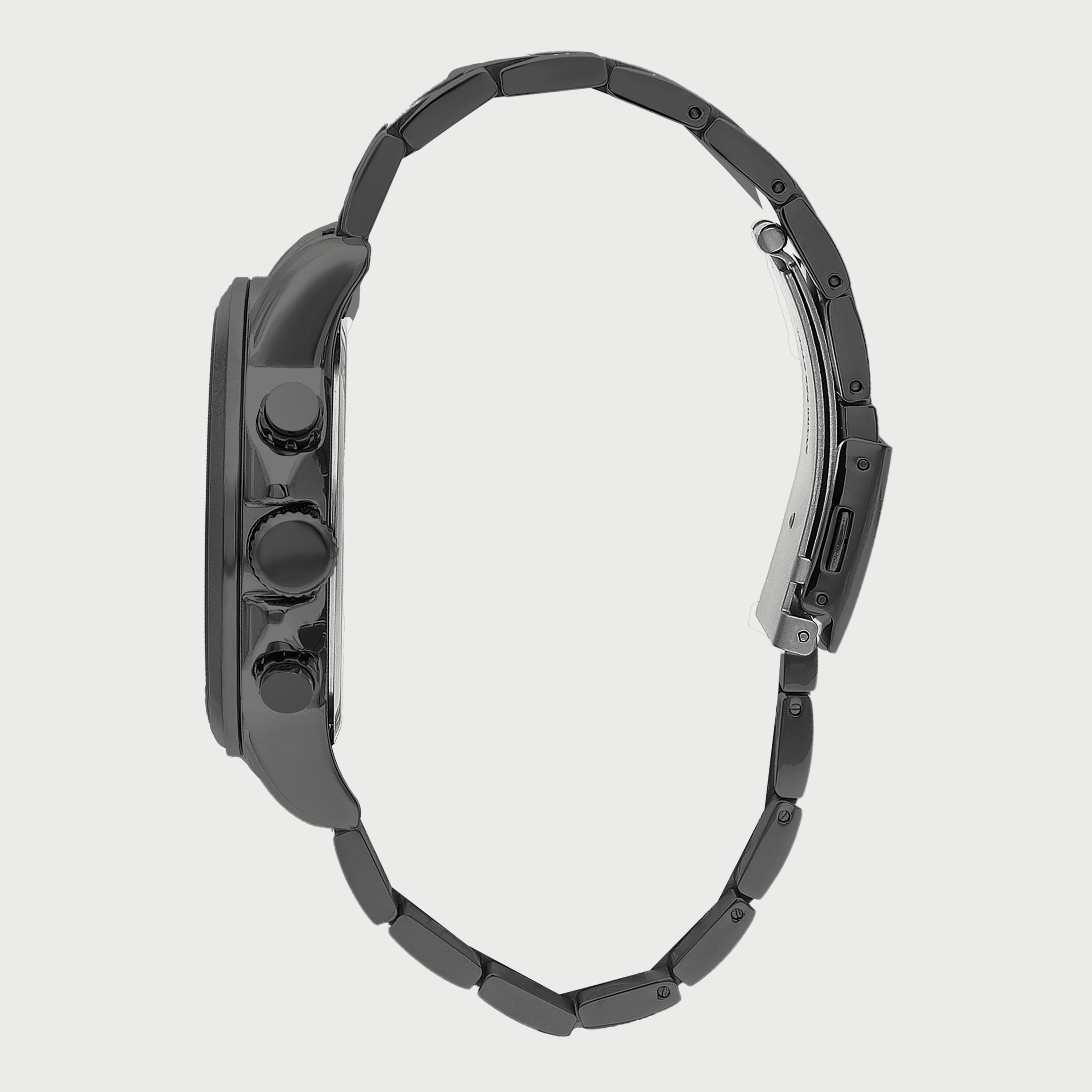  LC07424.090 "ساعة" لي كوبر للرجال بسوار غون ميتال مع كرونوغراف معدني-men-watchesandjewellery-watches-image-2