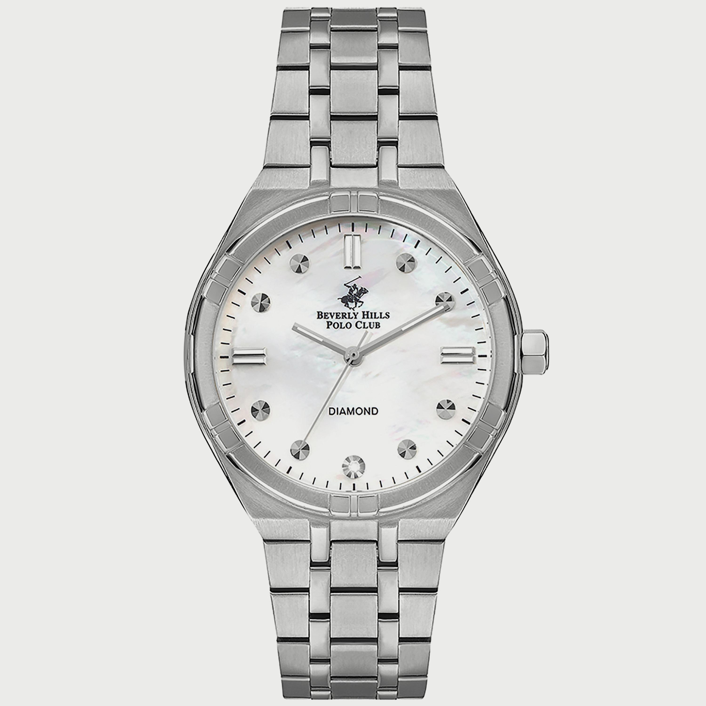  BP3274X.320 "ساعة" أنالوج من بيفرلي هيلز بولو كلوب للنساء بسوار معدني فضي-women-watchesandjewellery-watches-image-1