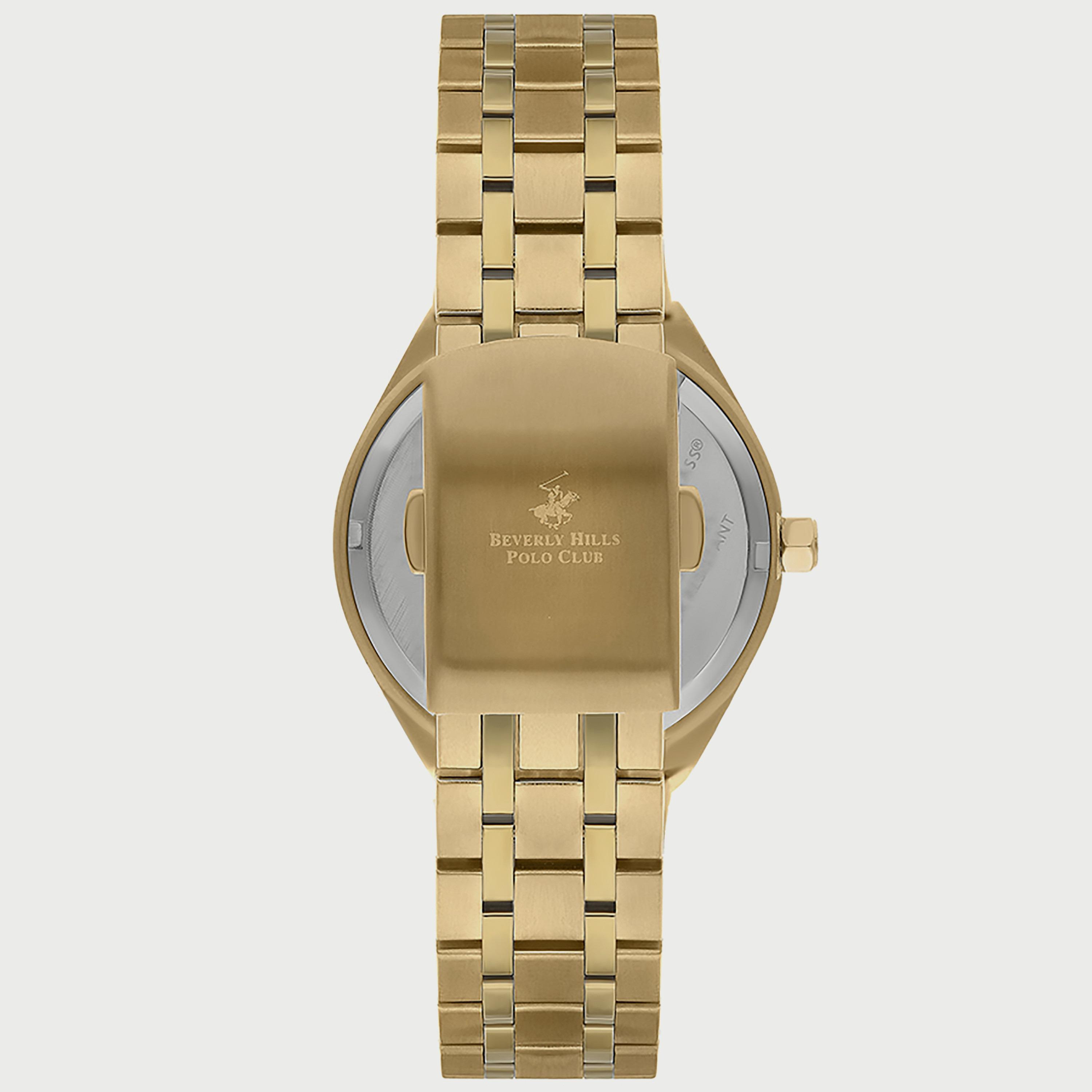  BP3274X.120 "ساعة" أنالوج من بيفرلي هيلز بولو كلوب للنساء بسوار معدني ذهبي-women-watchesandjewellery-watches-image-3