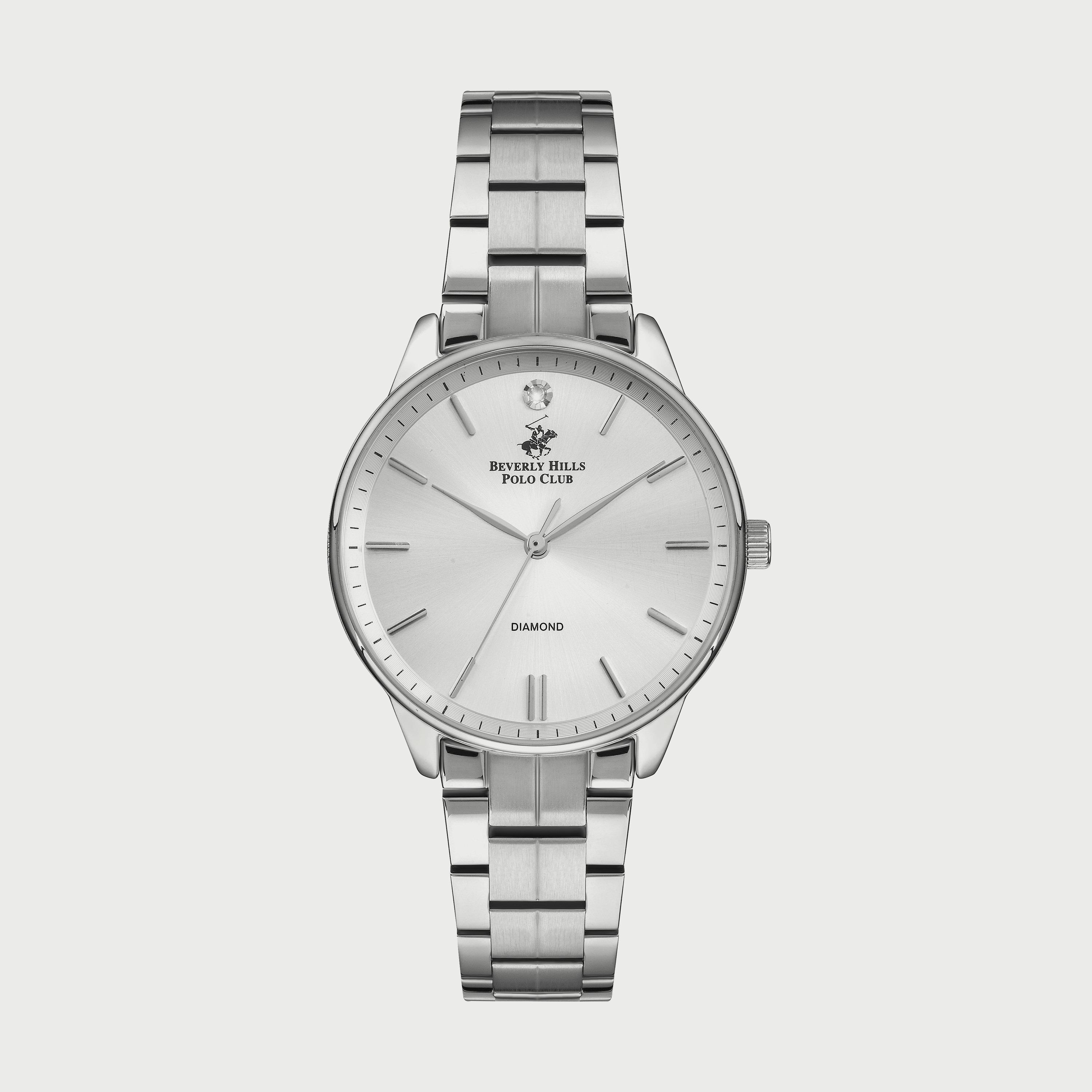  BP3230X.330 "ساعة" أنالوج من بيفرلي هيلز بولو كلوب للنساء بسوار معدني فضي-women-watchesandjewellery-watches-image-1