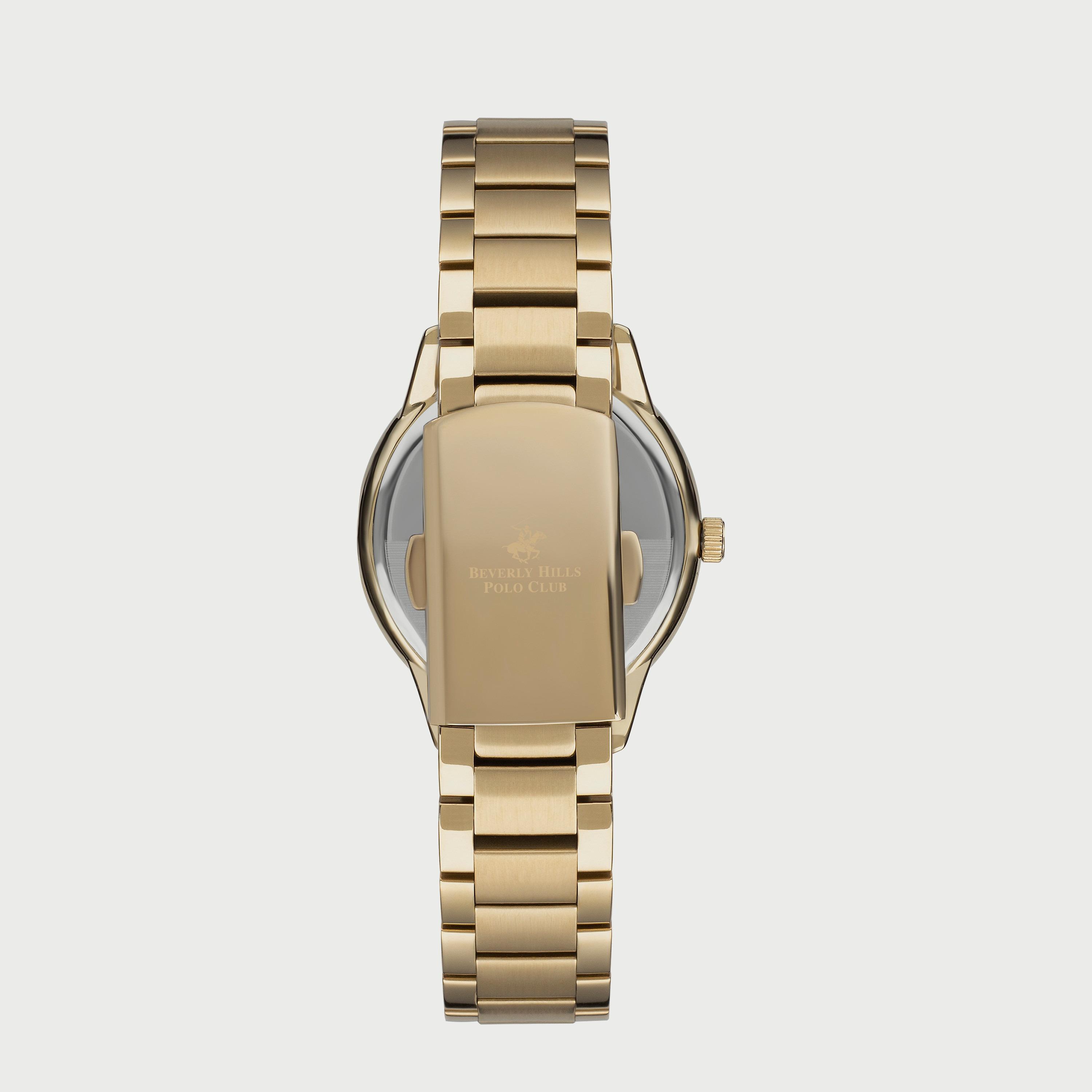  BP3230X.120 "ساعة" أنالوج من بيفرلي هيلز بولو كلوب للنساء بسوار معدني ذهبي-women-watchesandjewellery-watches-image-3