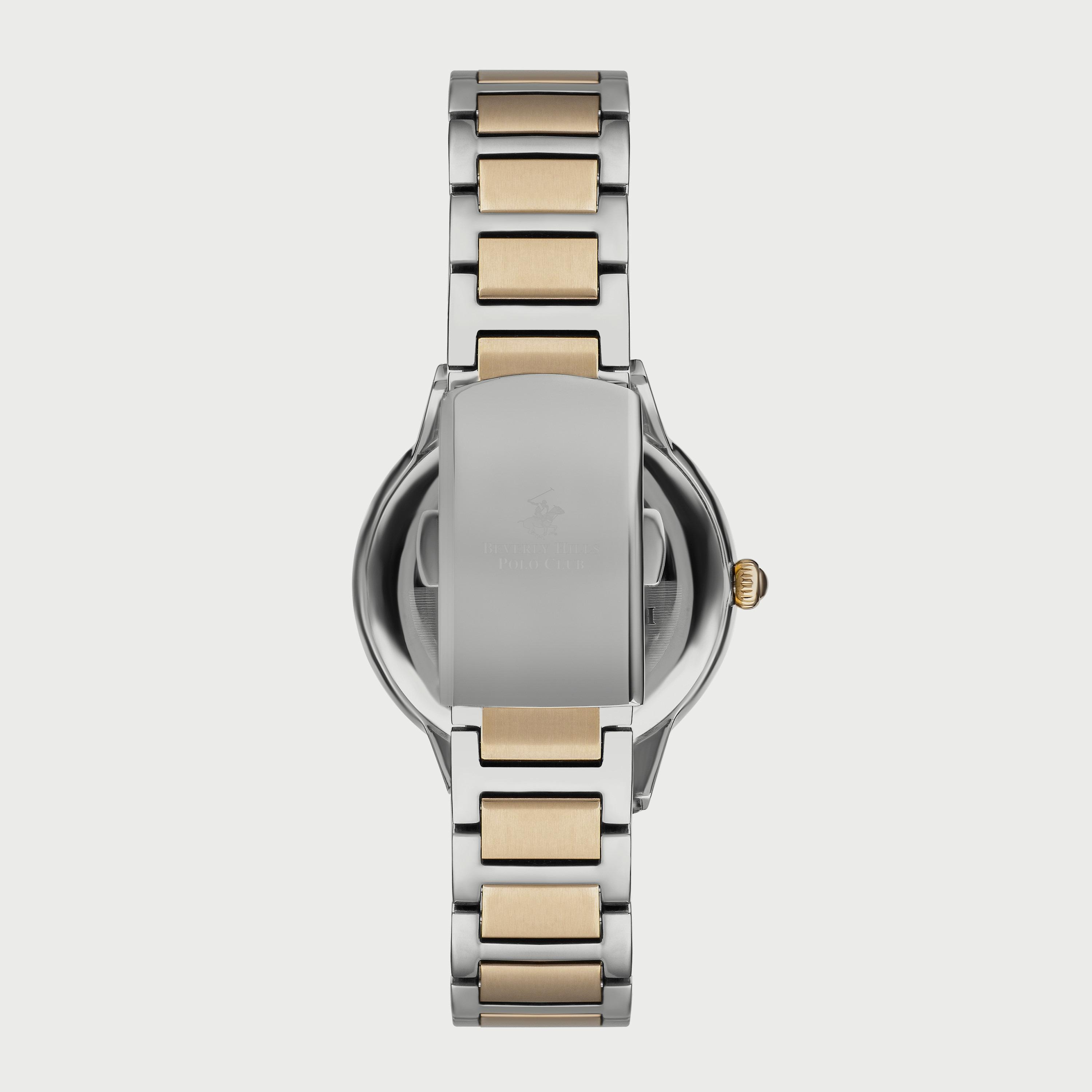  BP3235X.220 "ساعة" أنالوج من بيفرلي هيلز بولو كلوب للنساء بسوار معدني فضي وذهبي-women-watchesandjewellery-watches-image-3