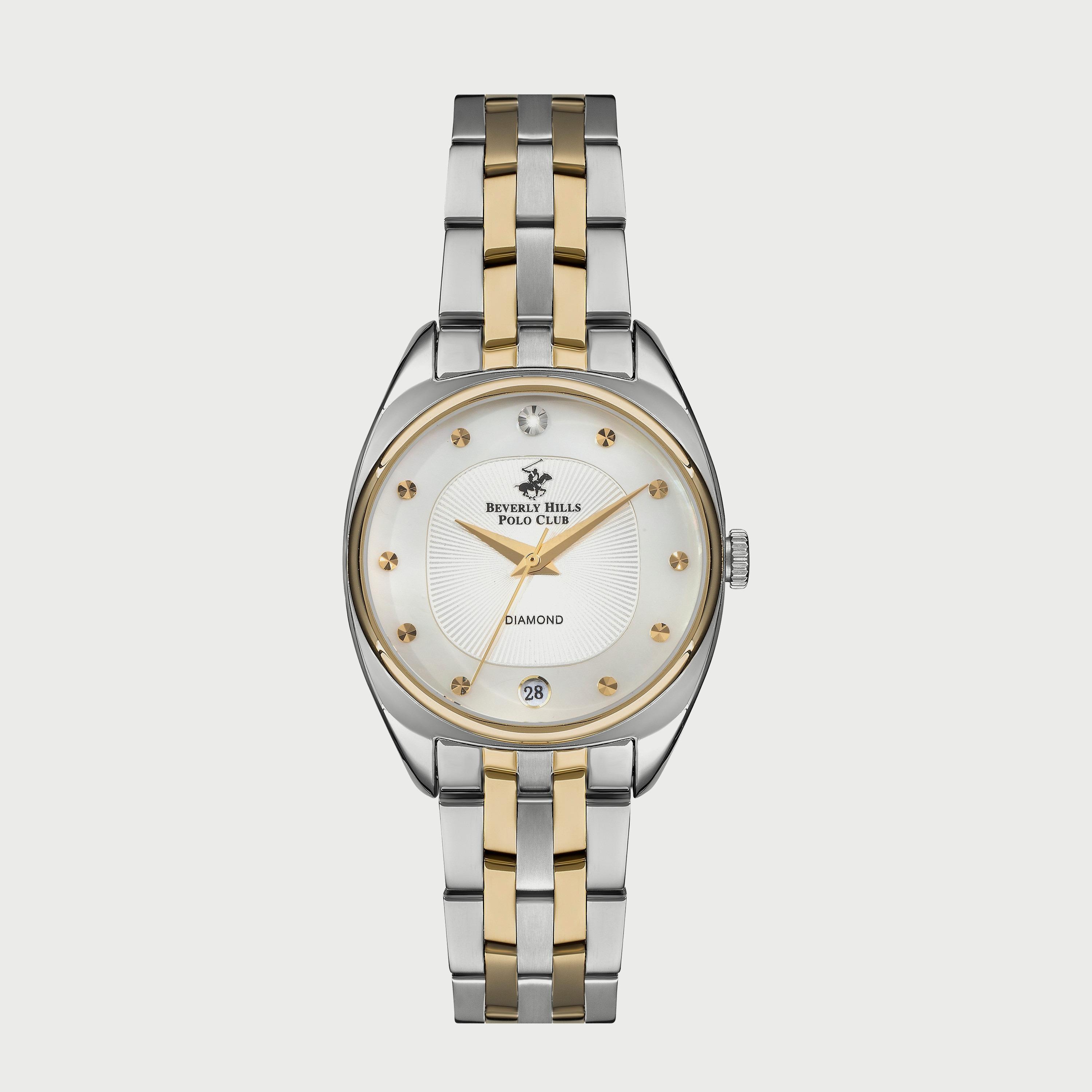 Beverly Hills Polo Club Women's Silver & Gold Analog Metal Strap Watch BP3270X.220-women-watchesandjewellery-watches-image-1