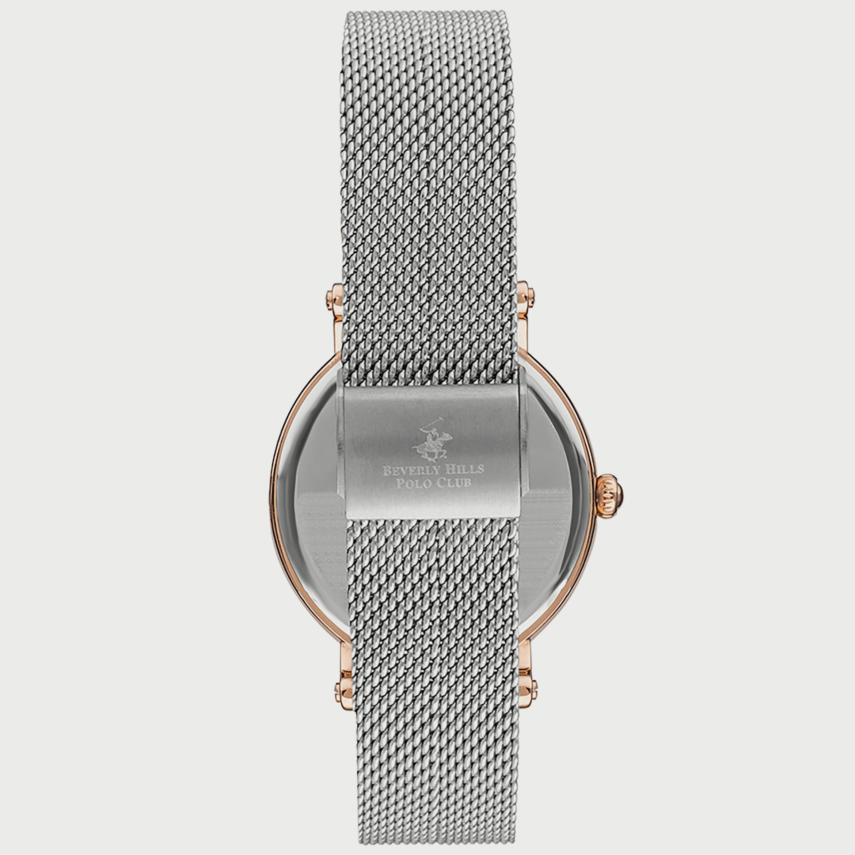  BP3252X.520 "ساعة" أنالوج من بيفرلي هيلز بولو كلوب للنساء بسوار شبكي فضي-women-watchesandjewellery-watches-image-3