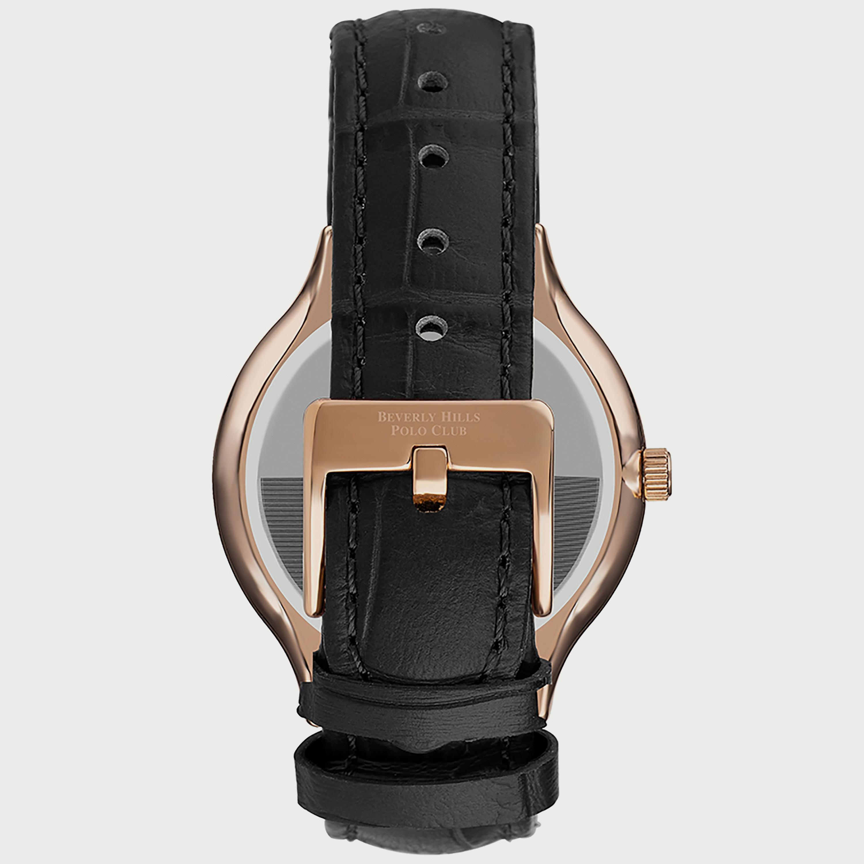  BP3260X.451 "ساعة" أنالوج من بيفرلي هيلز بولو كلوب بعقارب وسوار جلدي أسود للرجال-men-watchesandjewellery-watches-image-3