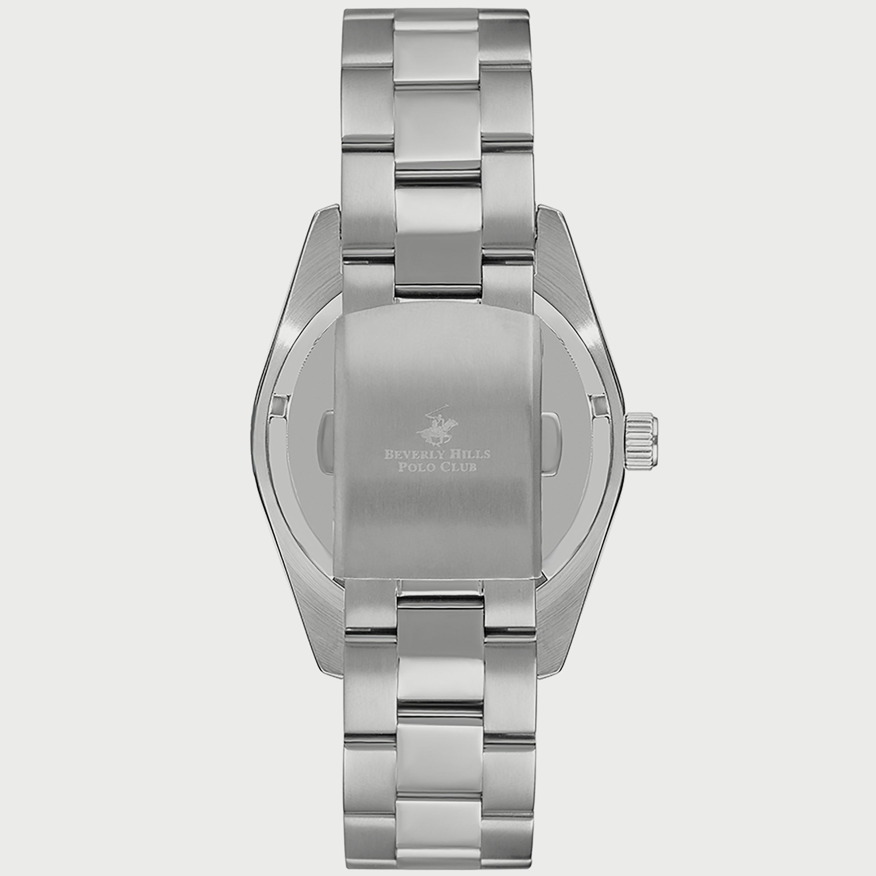  BP3288X.360 "ساعة" أنالوج من بيفرلي هيلز بولو كلوب للرجال بسوار معدني فضي-men-watchesandjewellery-watches-image-3