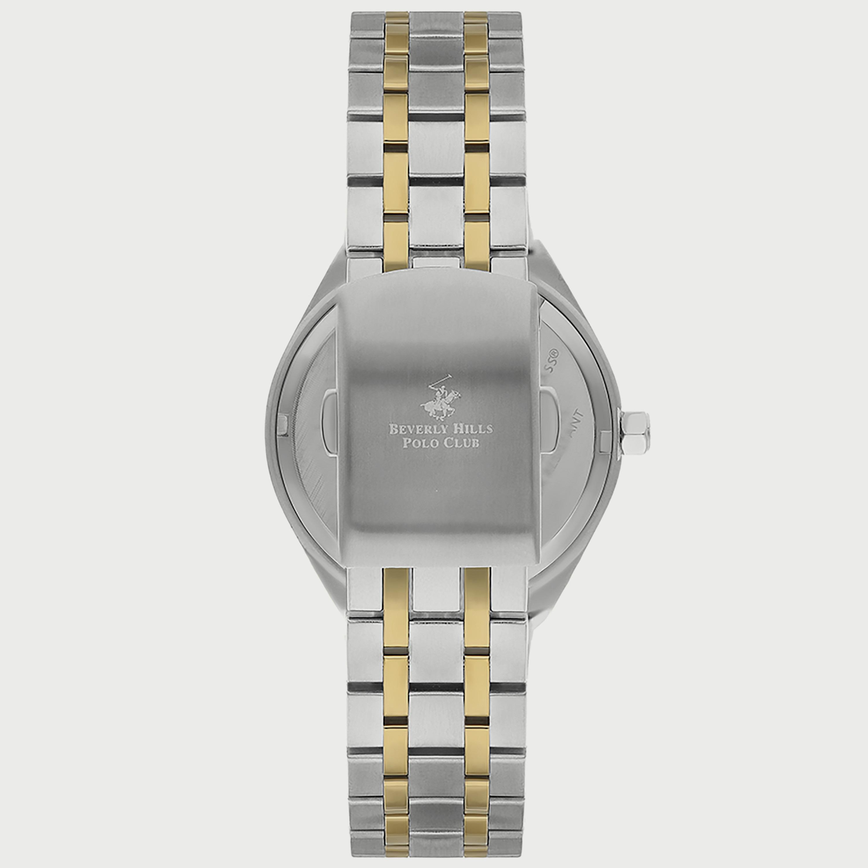 BP3274X.220 "ساعة" أنالوج من بيفرلي هيلز بولو كلوب للنساء بسوار معدني فضي وذهبي-women-watchesandjewellery-watches-image-3