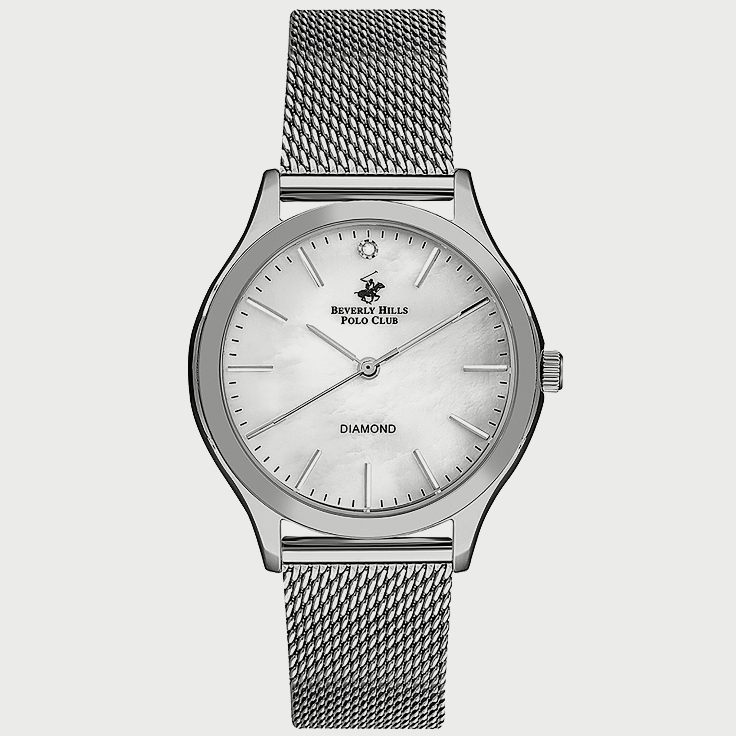 Beverly Hills Polo Club Women's Silver Analog Mesh Strap Watch -BP3167C.320-women-watchesandjewellery-watches-image-1