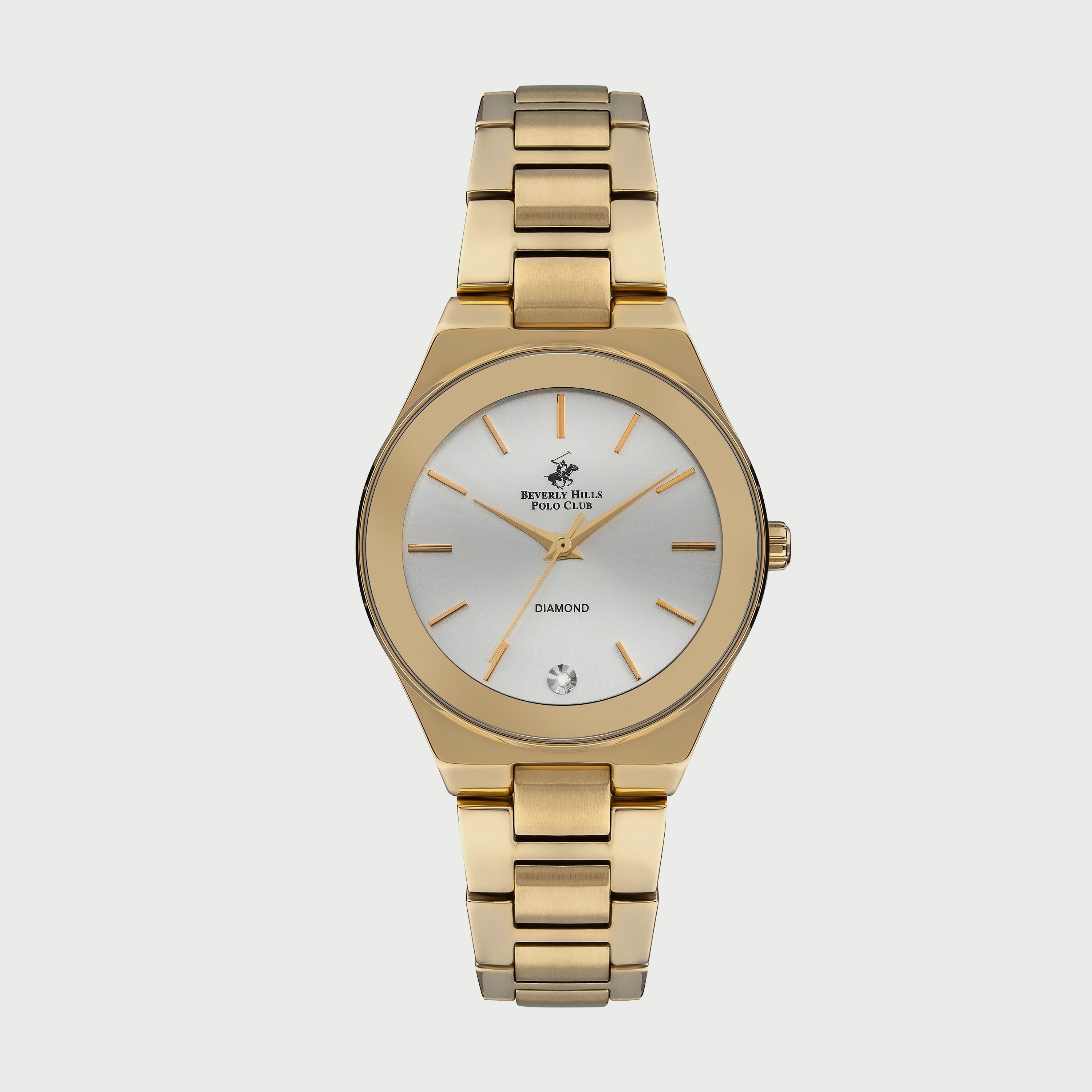  BP3229X.130 ساعة أنالوج من بيفرلي هيلز بولو كلوب للنساء بسوار معدني ذهبي-women-watchesandjewellery-watches-image-1