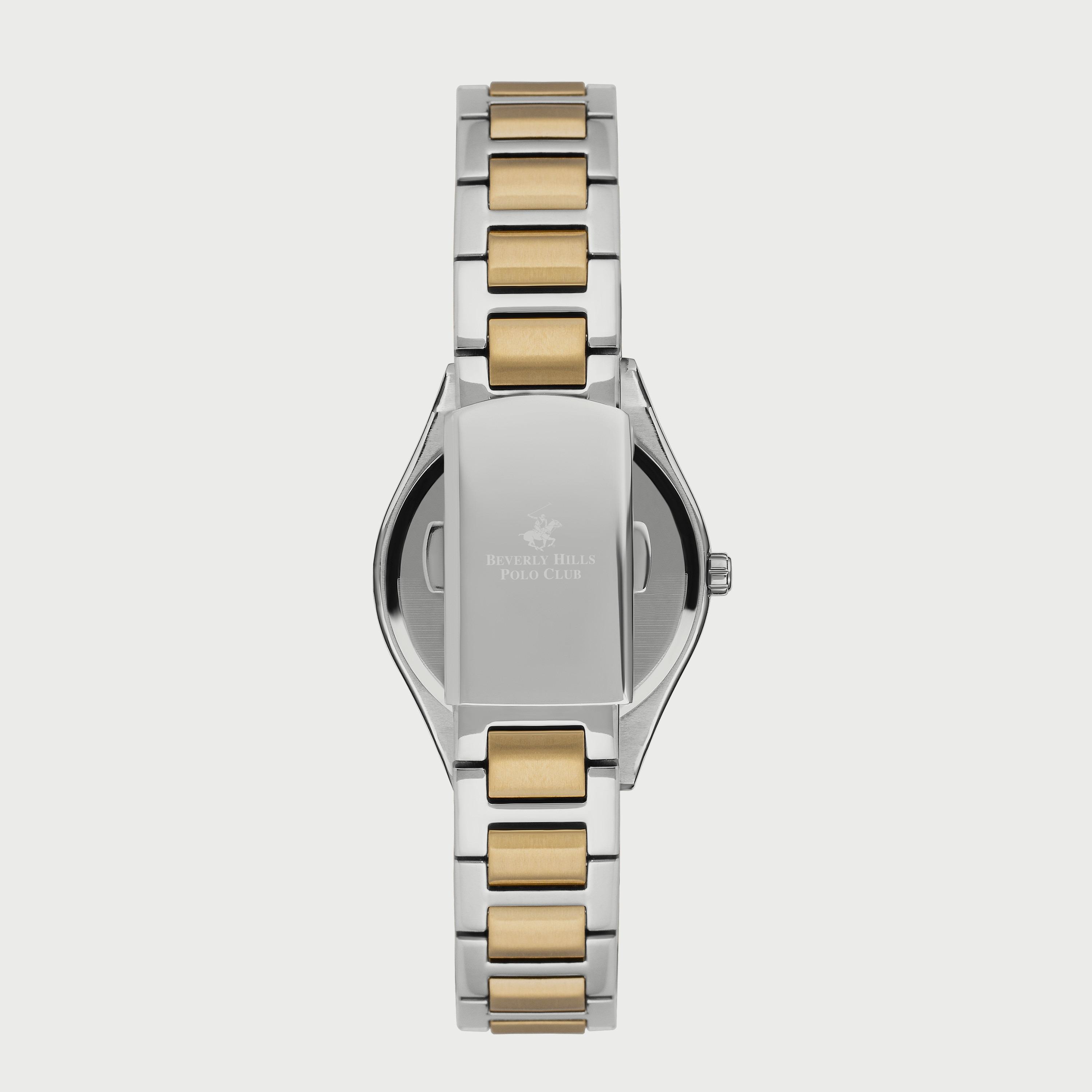  BP3229X.220 ساعة أنالوج من بيفرلي هيلز بولو كلوب للنساء بسوار معدني فضي وذهبي-women-watchesandjewellery-watches-image-3
