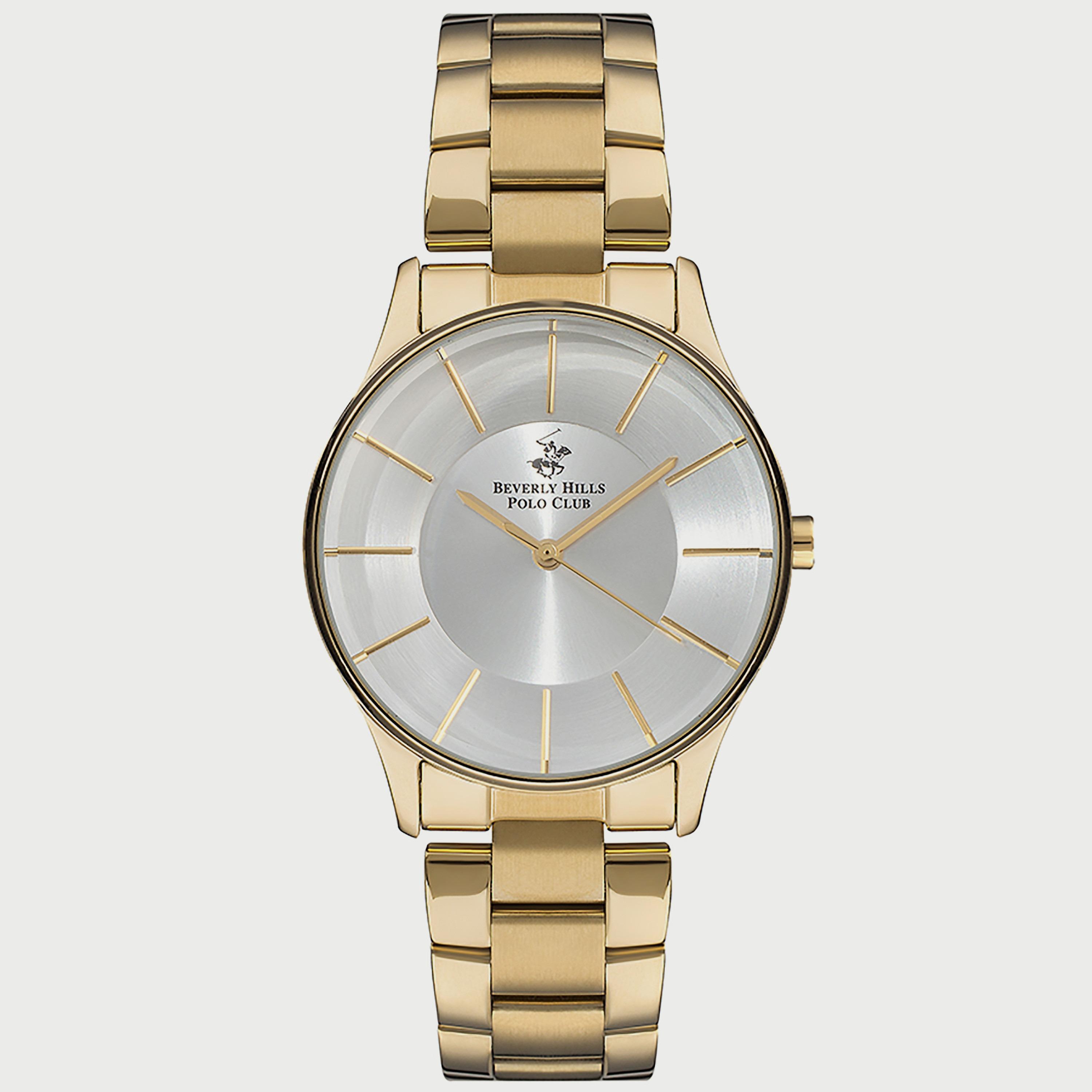  BP3286X.130 ساعة أنالوج من بيفرلي هيلز بولو كلوب للنساء بسوار معدني ذهبي-women-watchesandjewellery-watches-image-1