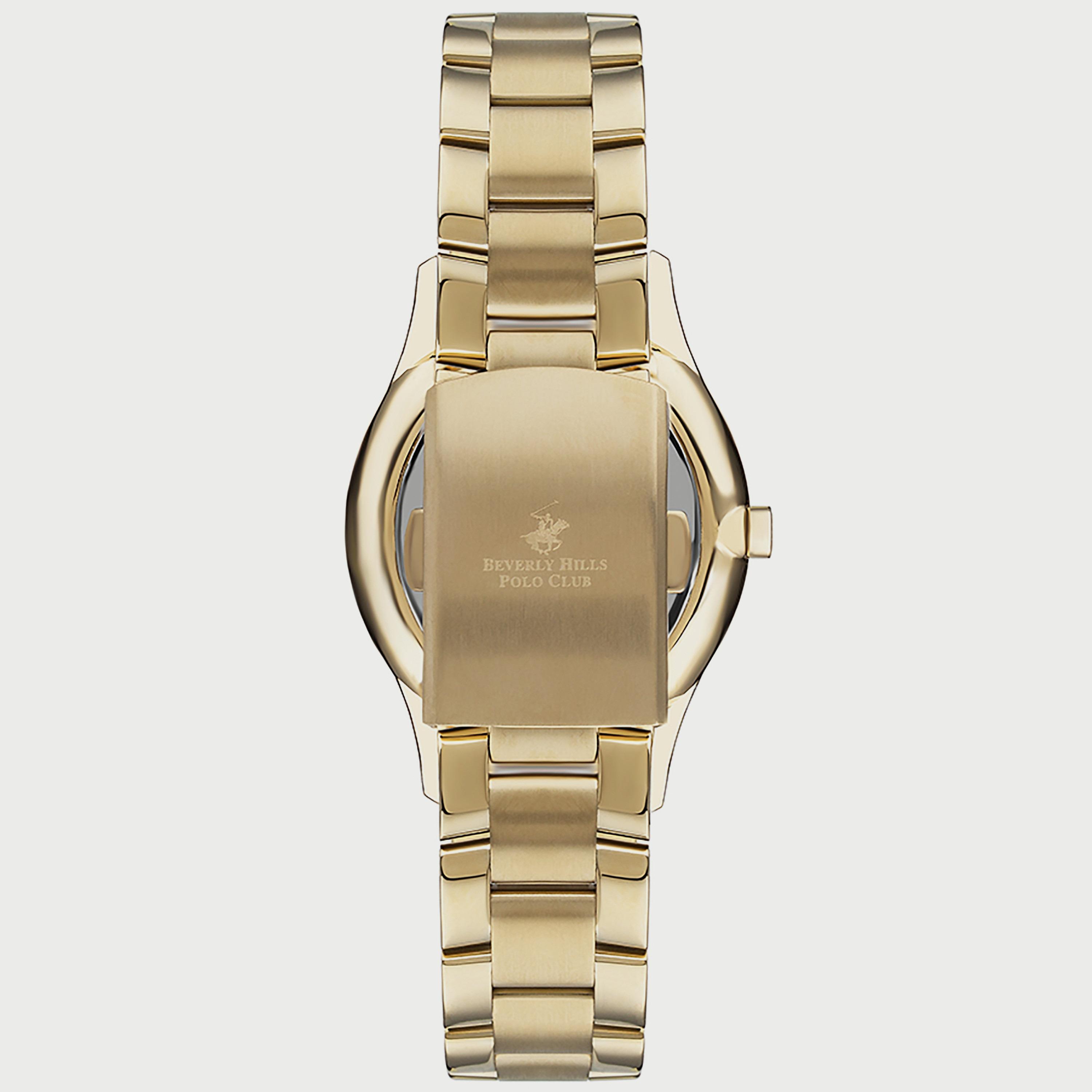  BP3286X.130 ساعة أنالوج من بيفرلي هيلز بولو كلوب للنساء بسوار معدني ذهبي-women-watchesandjewellery-watches-image-3