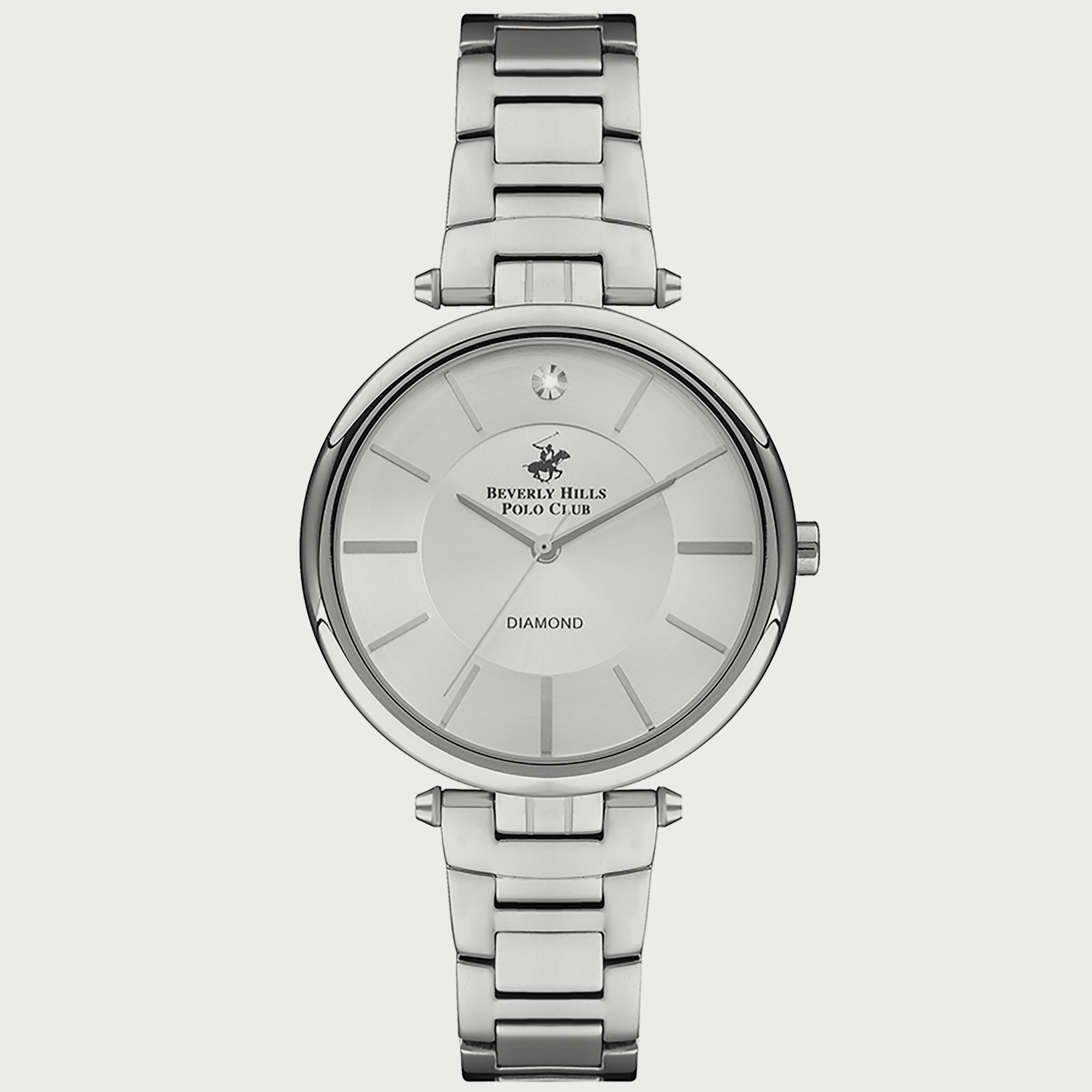  BP3294X.330 ساعة أنالوج من بيفرلي هيلز بولو كلوب للنساء بسوار معدني فضي-women-watchesandjewellery-watches-image-1