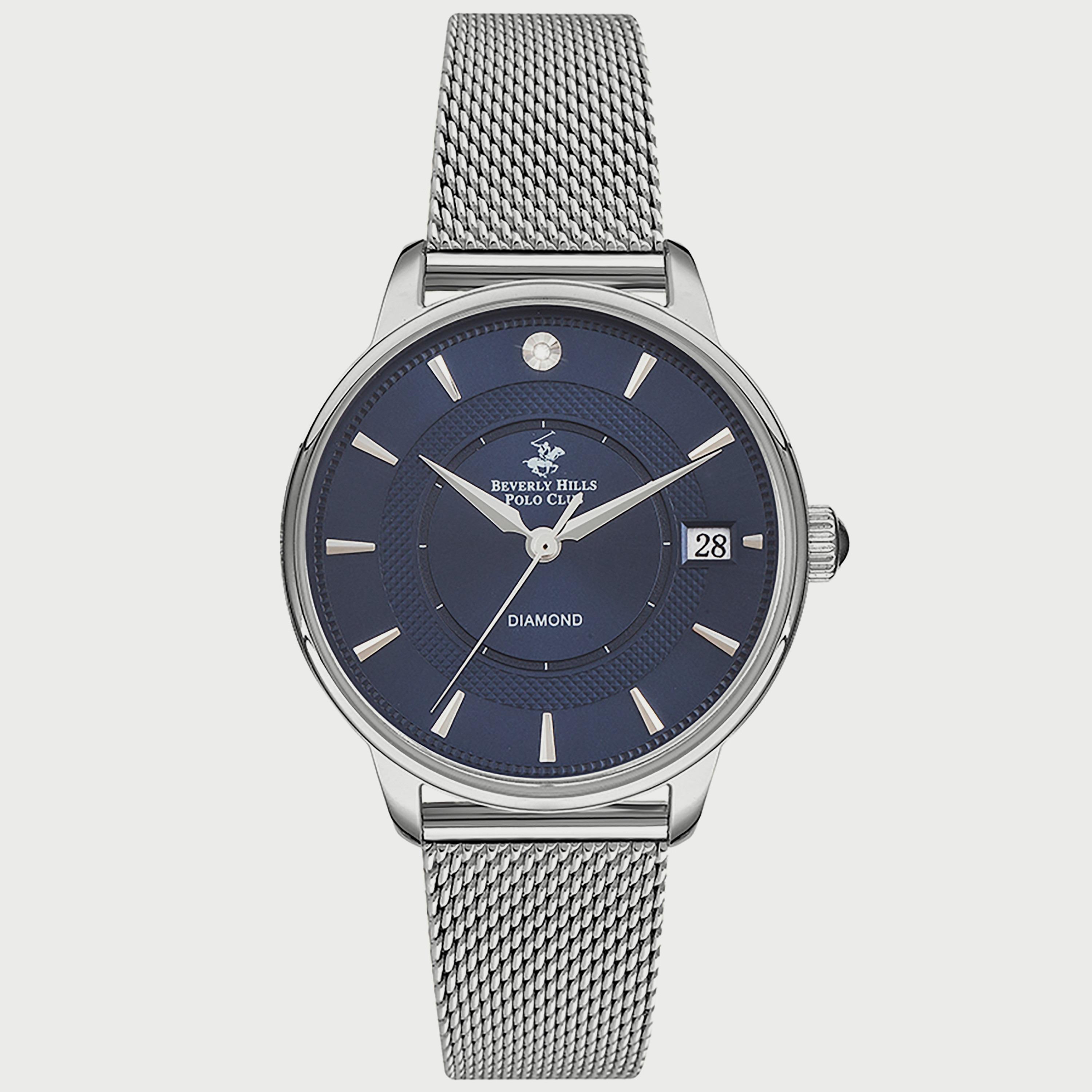 Beverly Hills Polo Club Women's Silver Analog Mesh Strap Watch -BP3292X.390-women-watchesandjewellery-watches-image-1