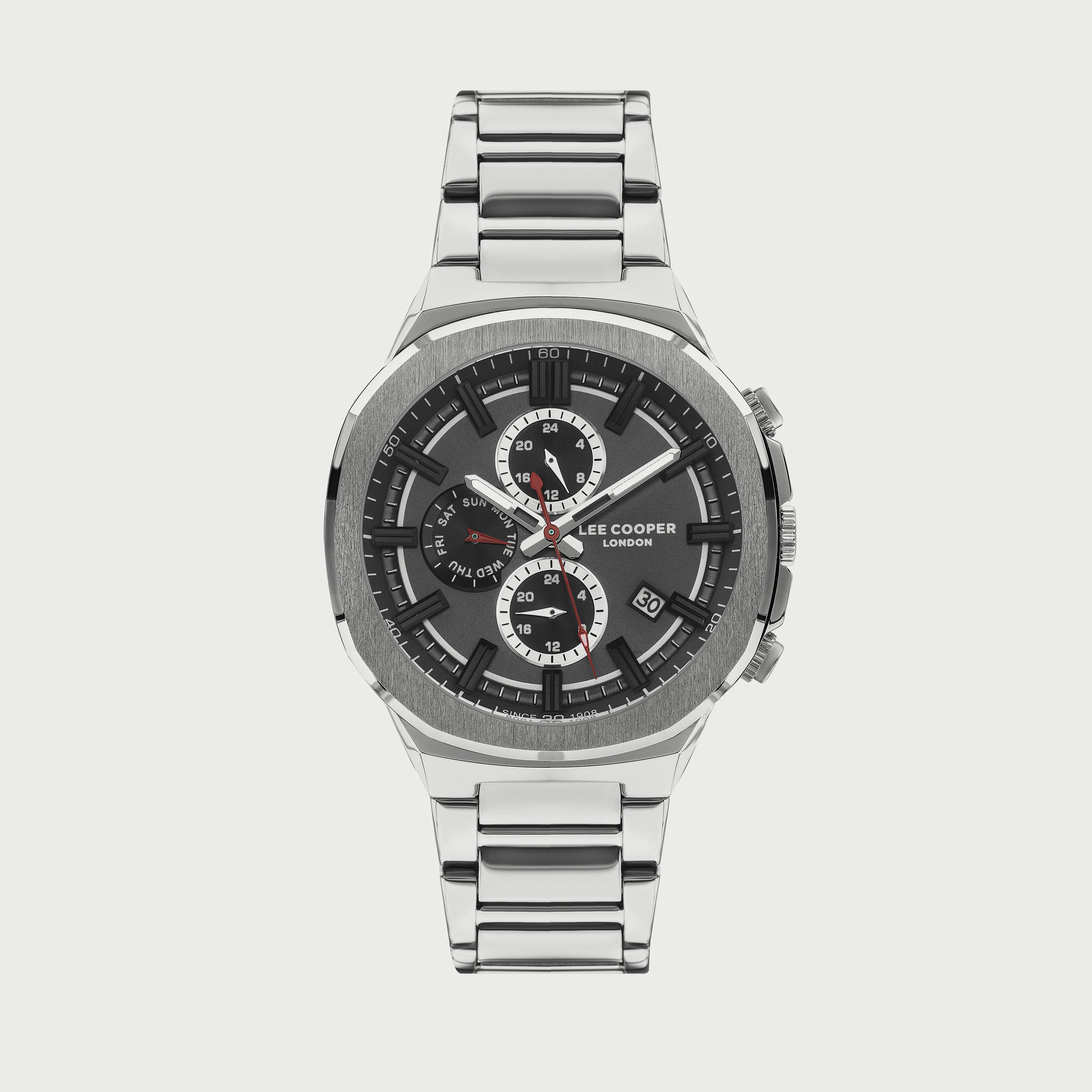  LC07431.350 ساعة لي كوبر للرجال بسوار فضي مع كرونوغراف معدني-men-watchesandjewellery-watches-image-1
