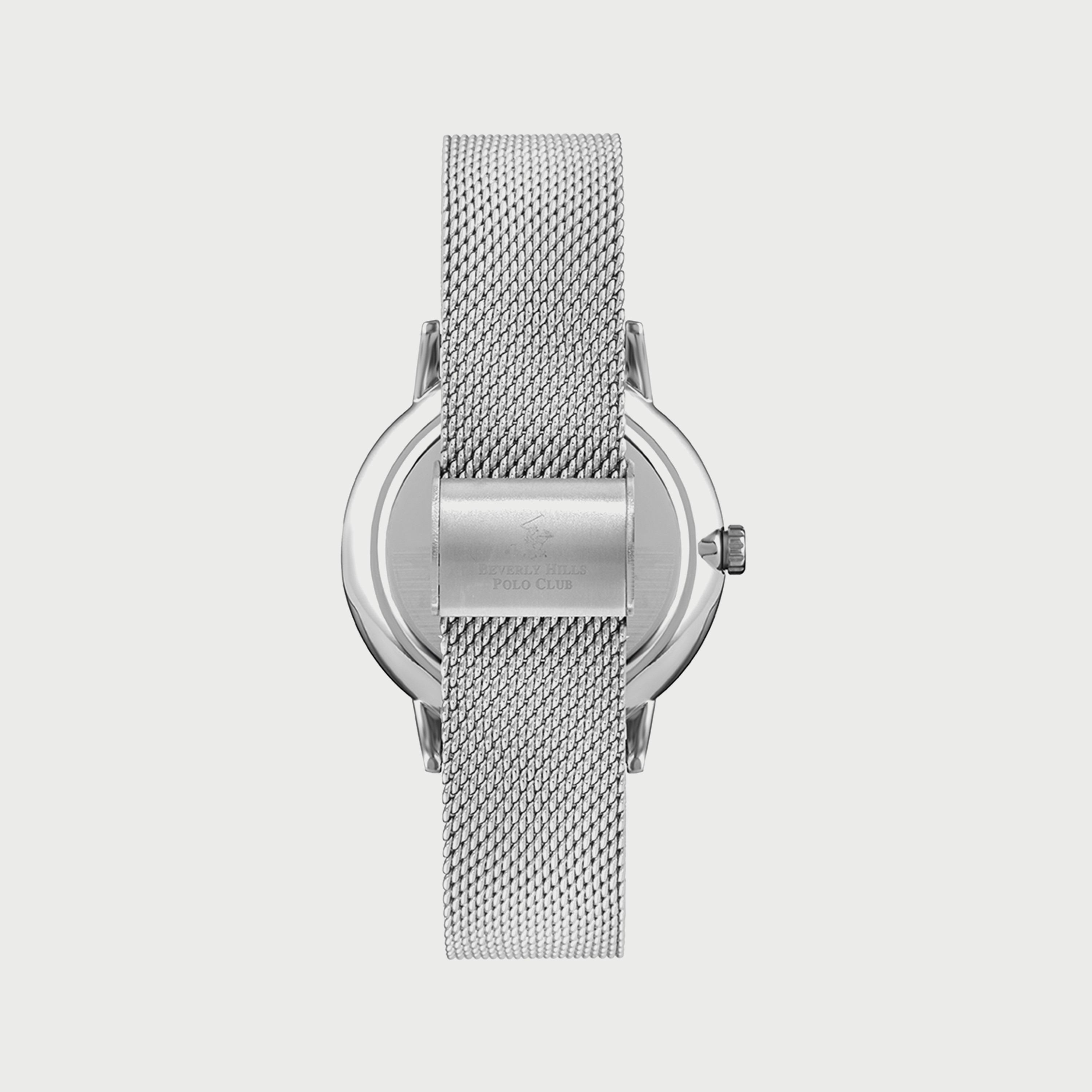 Beverly Hills Polo Club Women's Silver Analog Mesh Strap Watch BP3290X.330-women-watchesandjewellery-watches-image-3