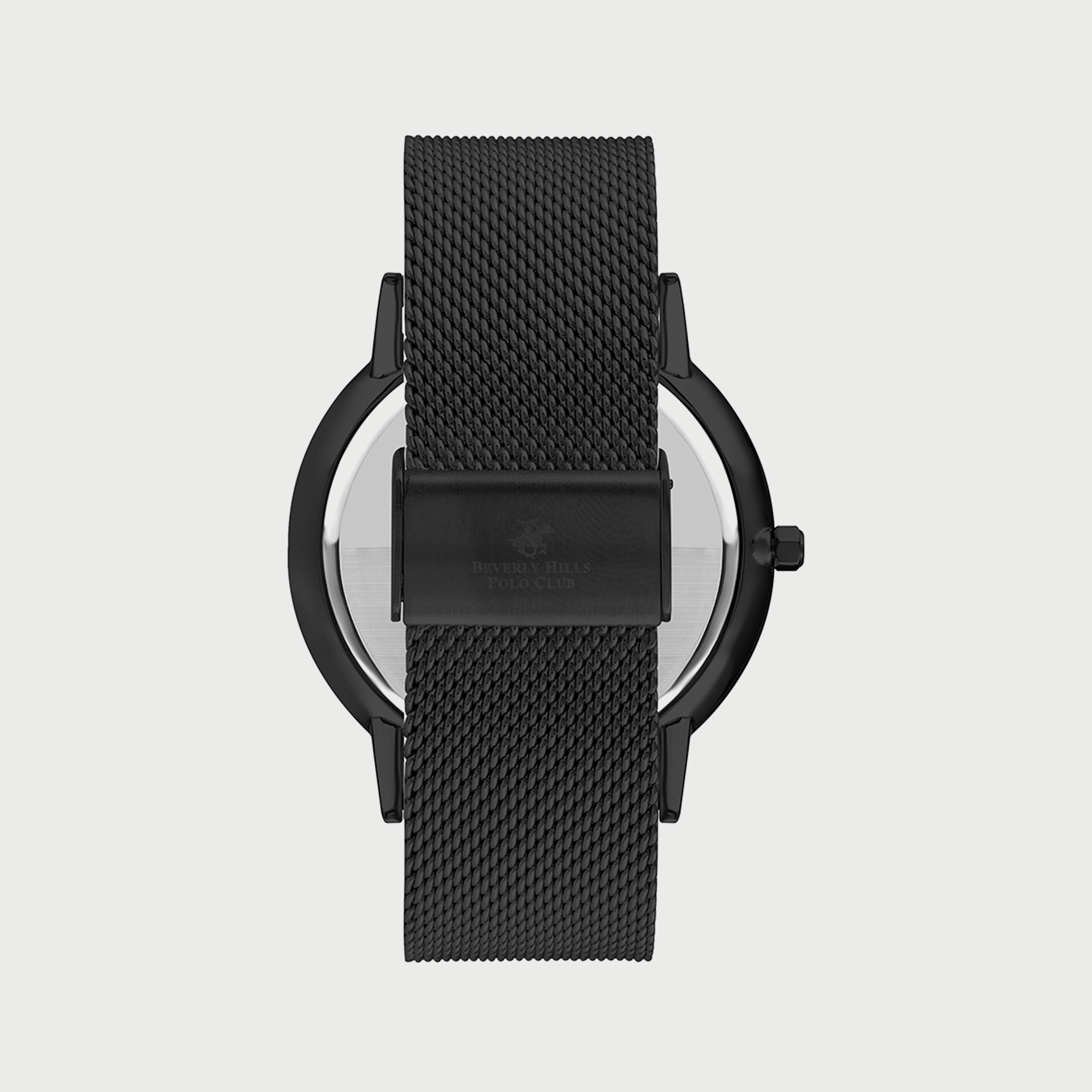 ساعة بيفرلي هيلز بولو كلوب للرجال بسوار شبكي أسود اللون BP3244X.650-men-watchesandjewellery-watches-image-3