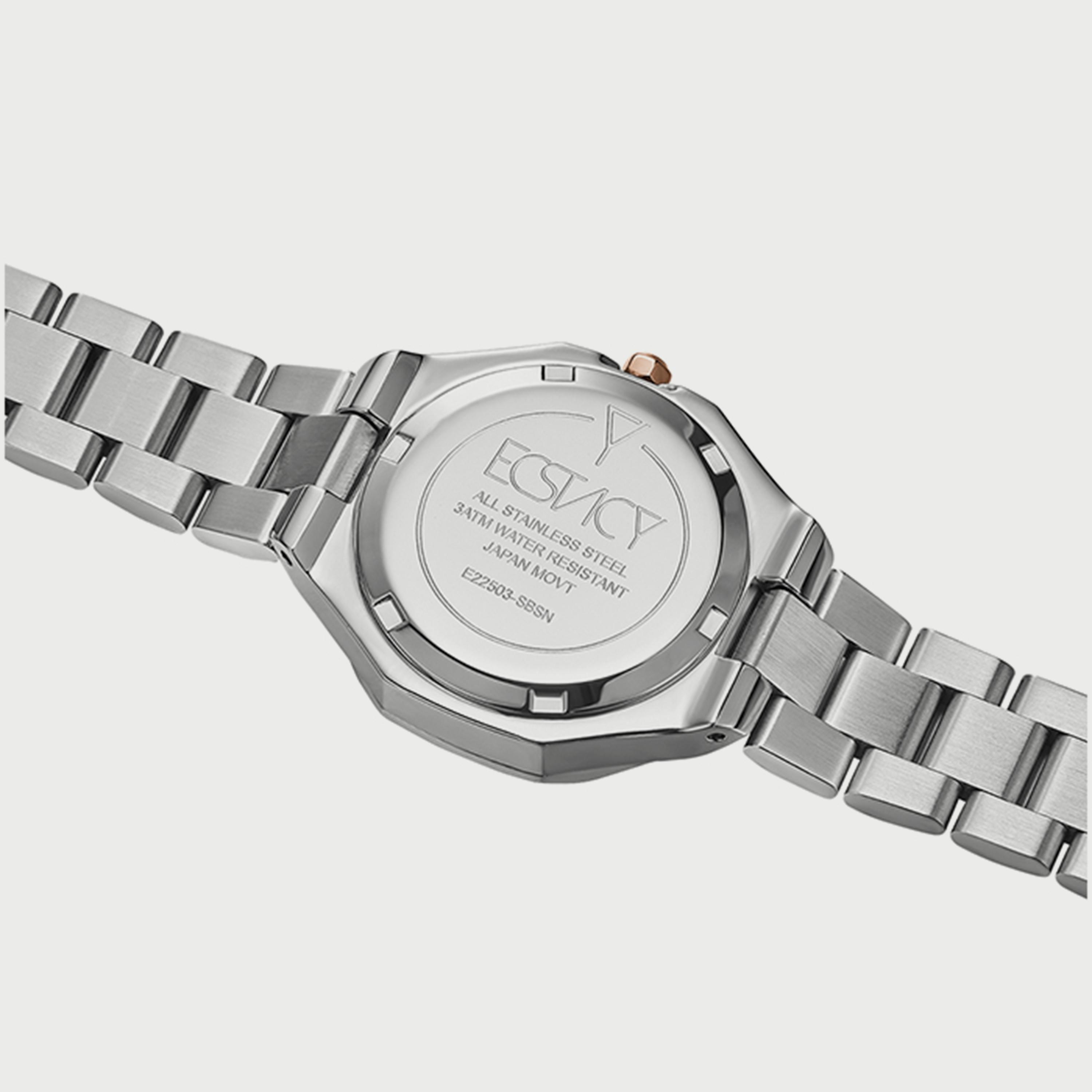 E22503-SBSN ساعة إكستاسي للنساء أنالوج بسوار الستانلس ستيل الفضي-women-watchesandjewellery-watches-image-3