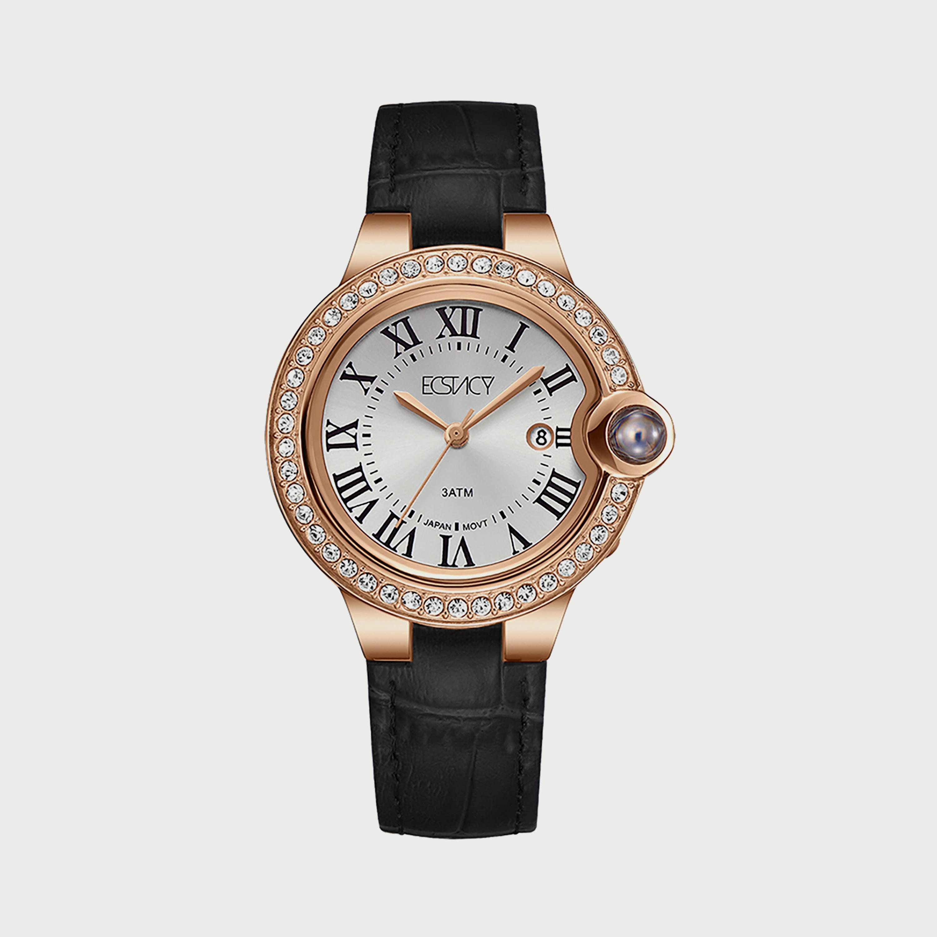 ساعة نسائية ذات انالوج من إسبريت بسوار من سيليكون باللون الأسود | ES.1L416P0025-women-watchesandjewellery-watches-image-1