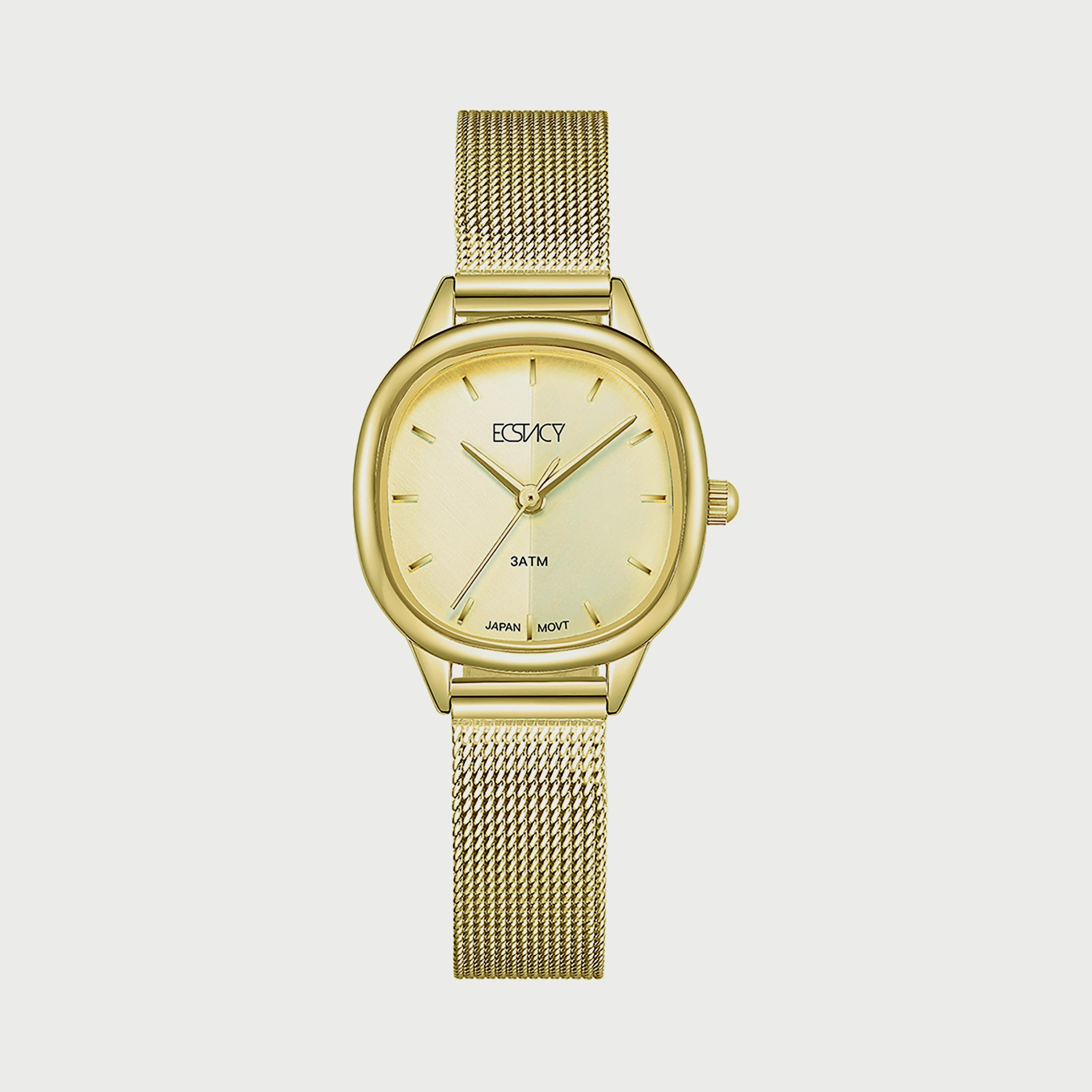 Ecstacy Women's Gold Analog Mesh Strap Watch E22505-GMGC-women-watchesandjewellery-watches-image-1