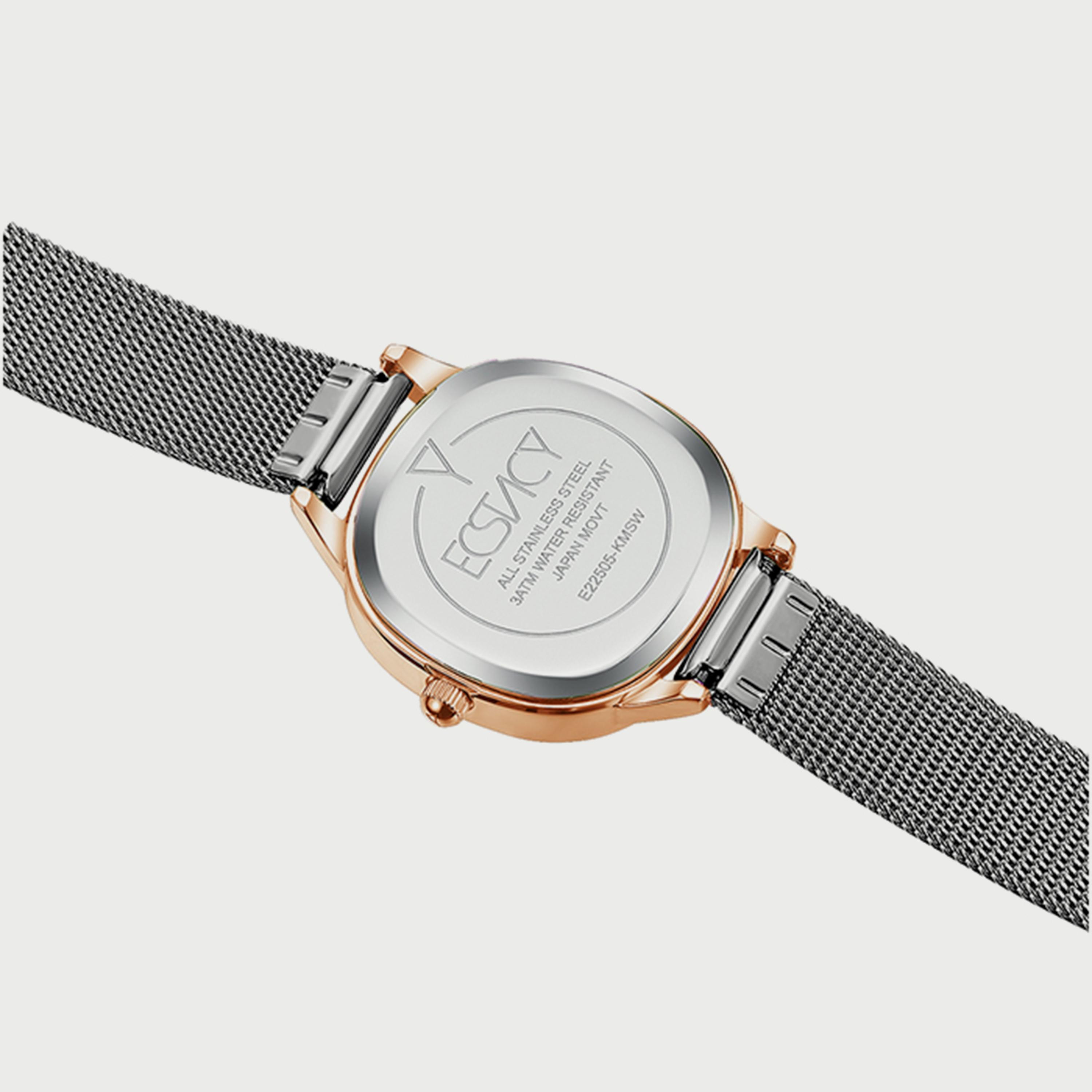  E22505-KMSW ساعة إكستاسي للنساء أنالوج مزود بحزام معدني شبكي-women-watchesandjewellery-watches-image-3