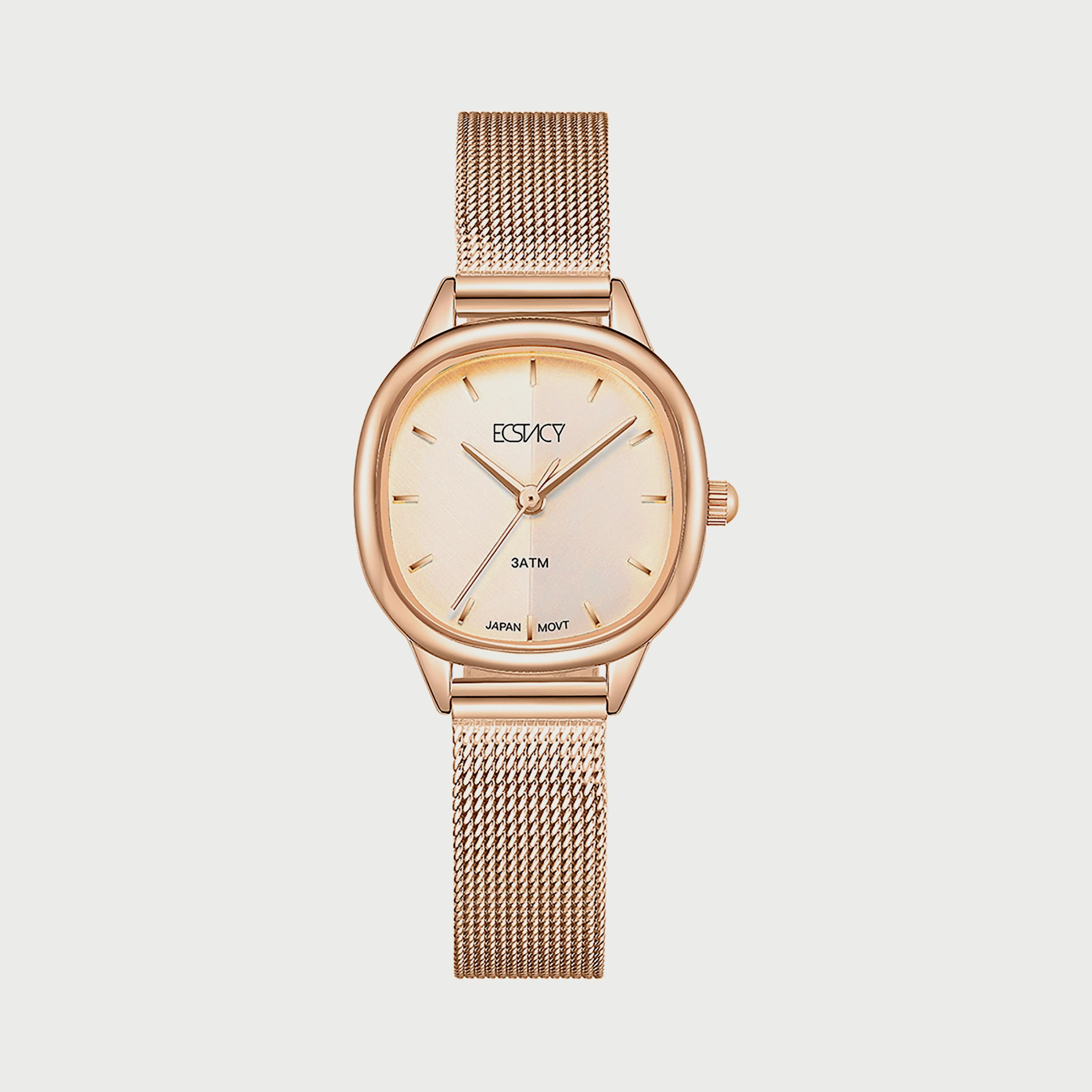 Ecstacy Women's Rose Gold Analog Mesh Strap Watch E22505-RMKK-women-watchesandjewellery-watches-image-1
