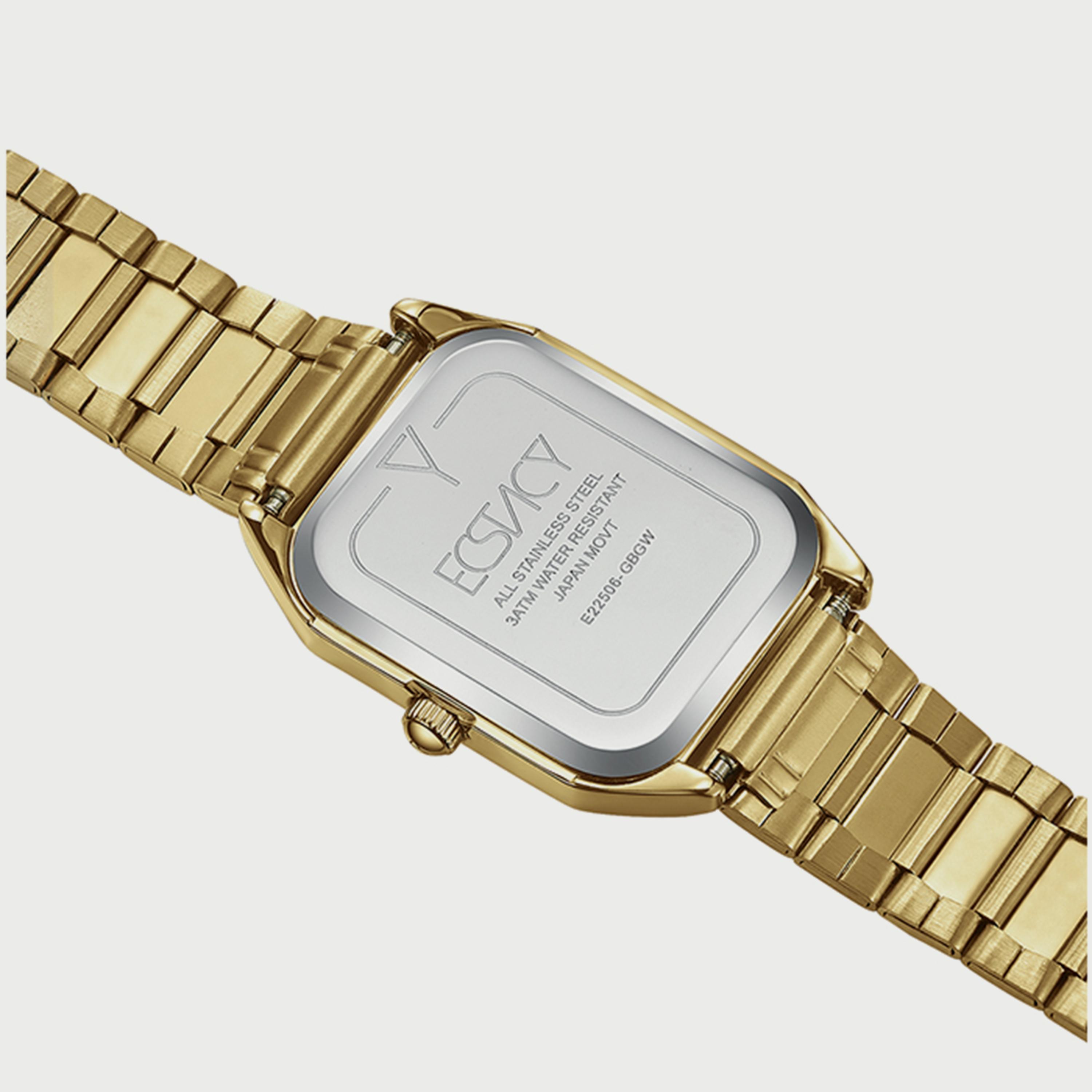  E22506-GBGW ساعة إكستاسي للنساء أنالوج بسوارالستانلس ستيل الذهبي-women-watchesandjewellery-watches-image-3
