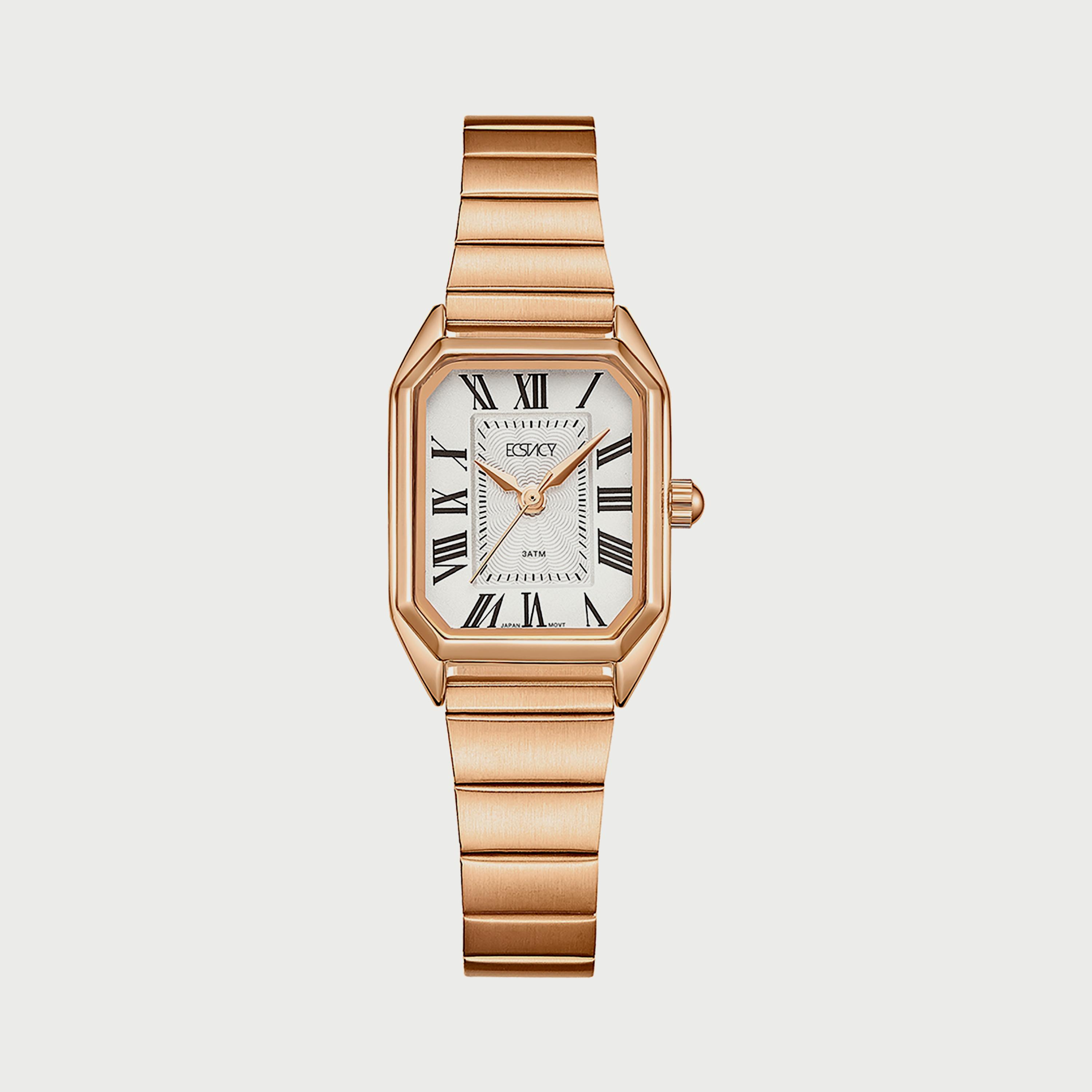  E22506-RBKW ساعة إكستاسي للنساء أنالوج بسوار  الستانلس ستيل الذهبي الوردي-women-watchesandjewellery-watches-image-1