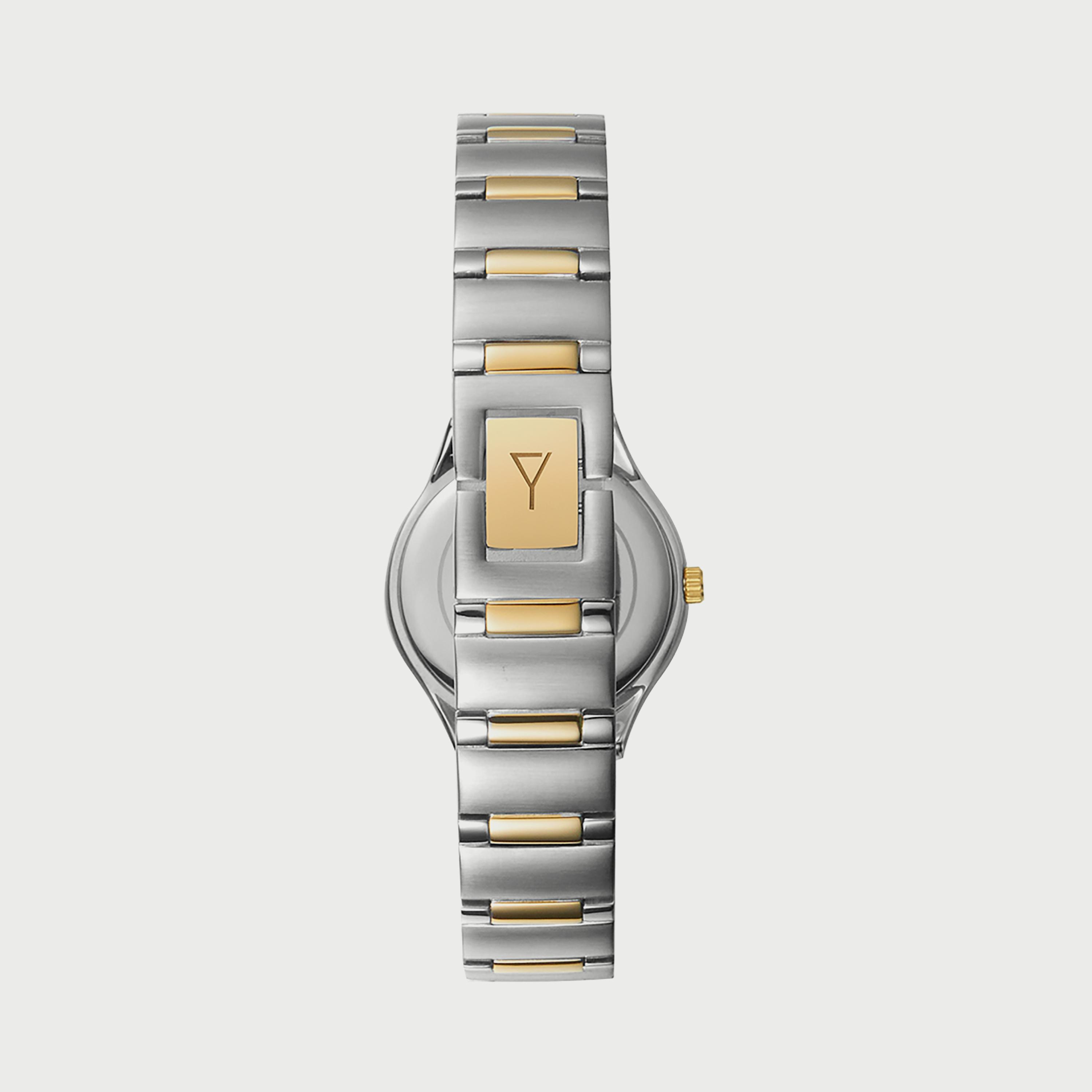 Ecstacy Women's Silver & Gold Analog Stainless Steel Strap Watch E6512-TBTH-women-watchesandjewellery-watches-image-3