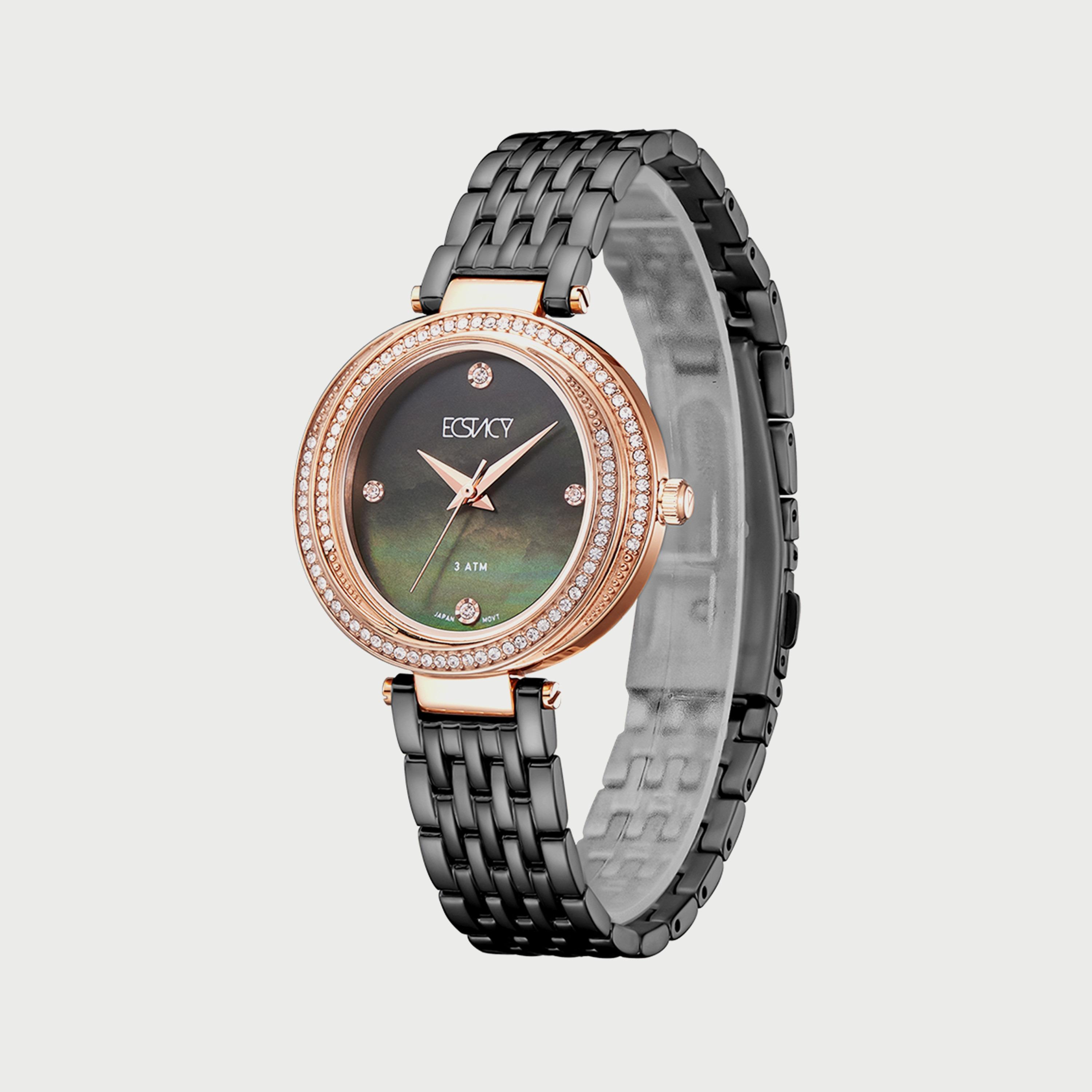 ساعة اكستاسي للنساء بسوار من الستانلس ستيل انالوج بعقارب معدنية طراز E8513-KBXMB-women-watchesandjewellery-watches-image-2