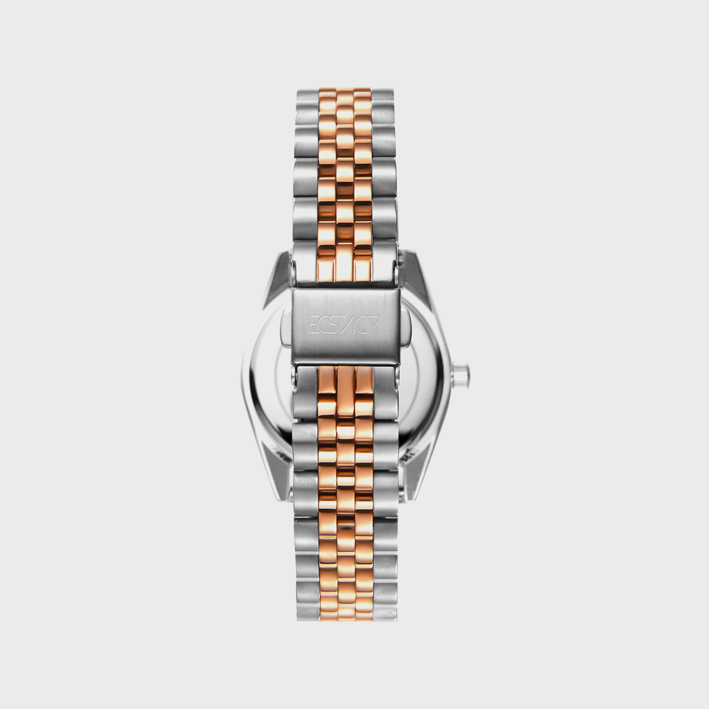 ساعة اكستاسي للنساء باللونين الفضي والذهبي الوردي وبسوار ستانلس ستيل E22502-KBKMK-women-watchesandjewellery-watches-image-3