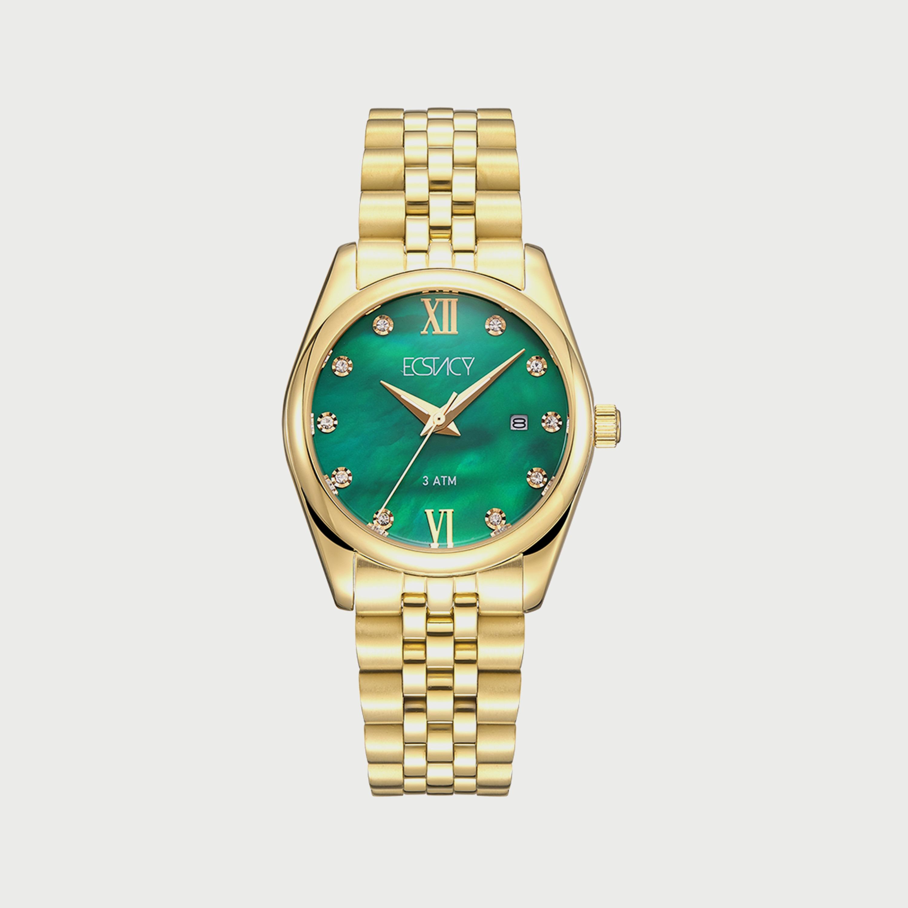 ساعة اكستاسي ذهبية انالوج بسوار ستانلس ستيل E22502-GBGMG للنساء-women-watchesandjewellery-watches-image-1