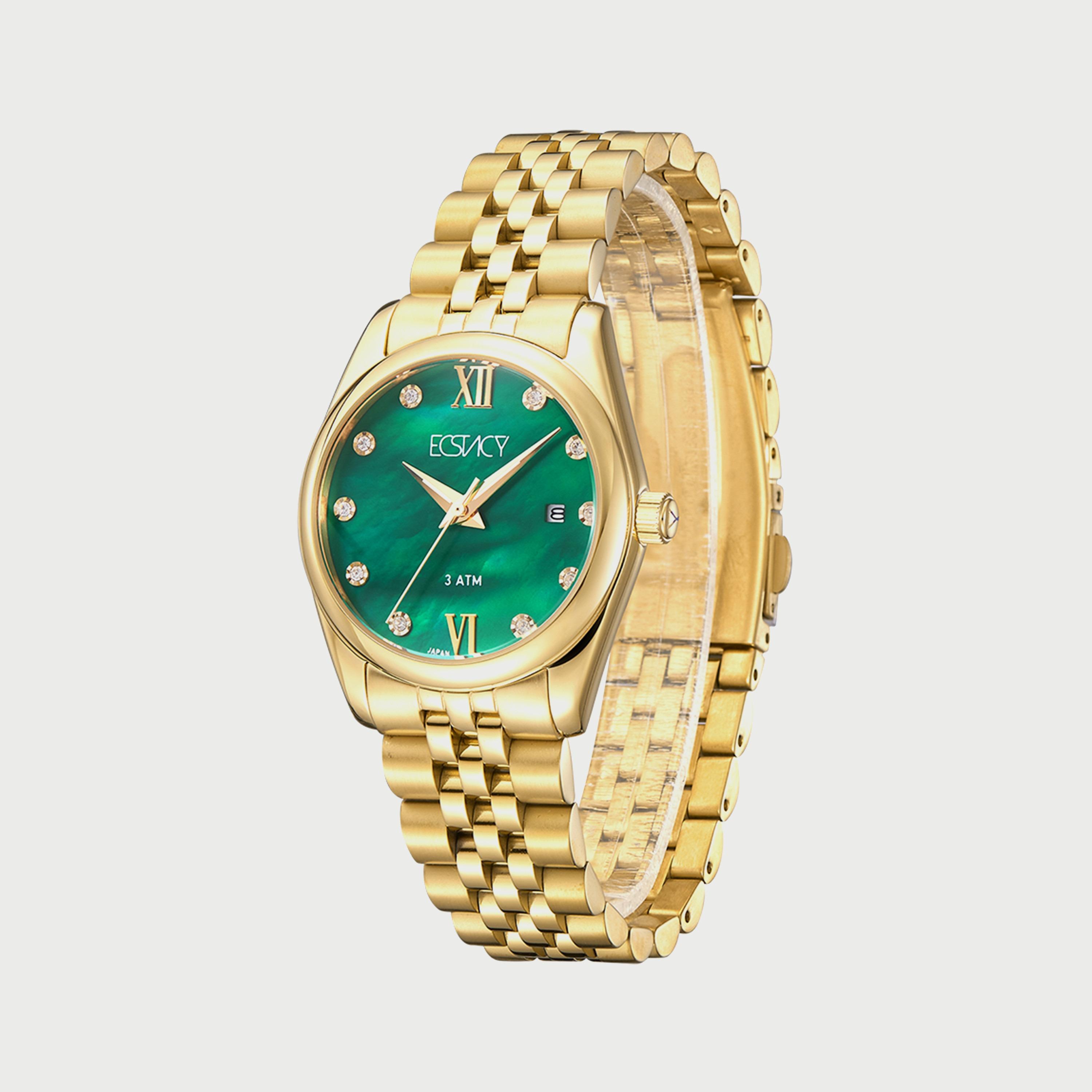 ساعة اكستاسي ذهبية انالوج بسوار ستانلس ستيل E22502-GBGMG للنساء-women-watchesandjewellery-watches-image-2
