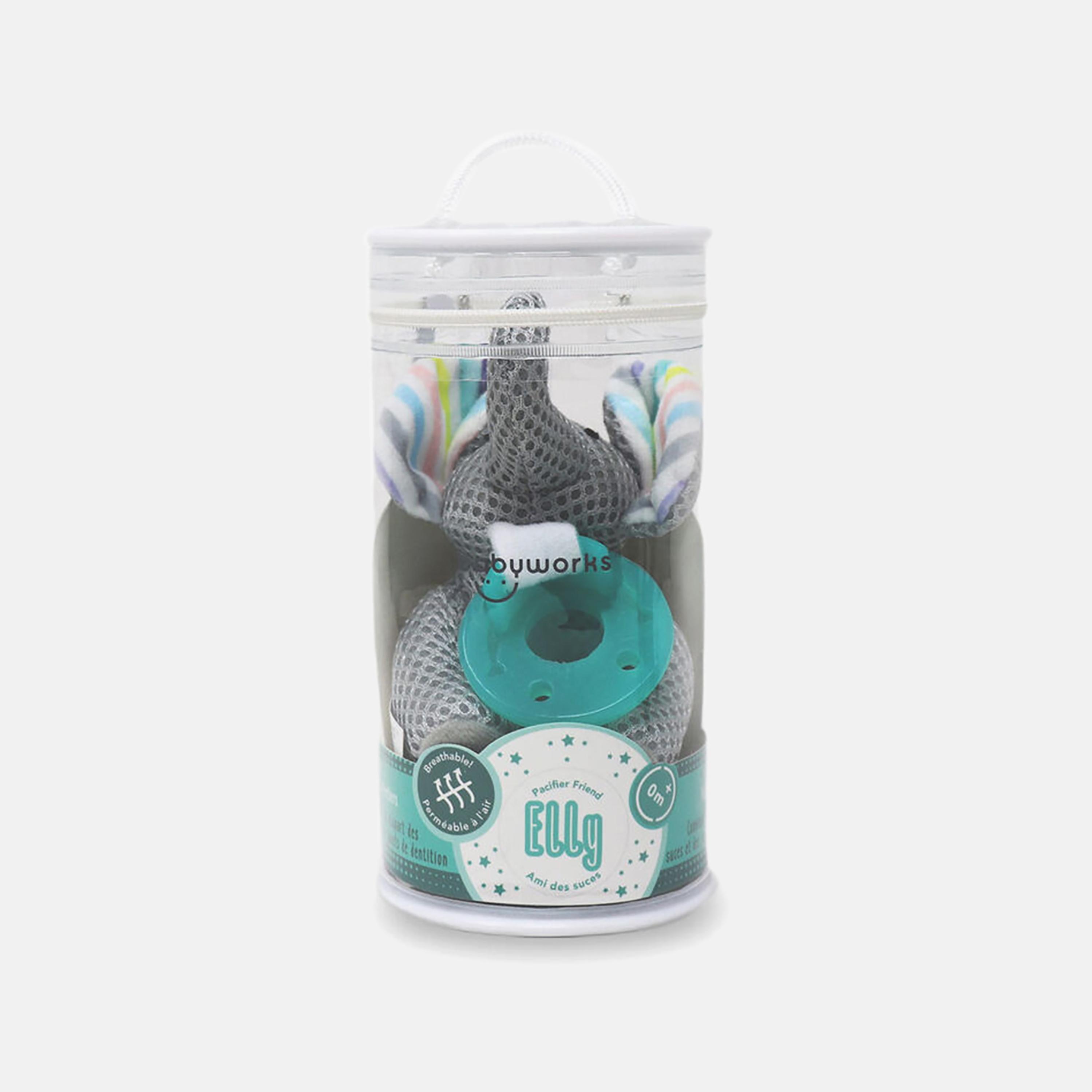 Babyworks Elly Elephant Pacifier Friend with Pacifier-baby-feeding-pacifiers-image-2