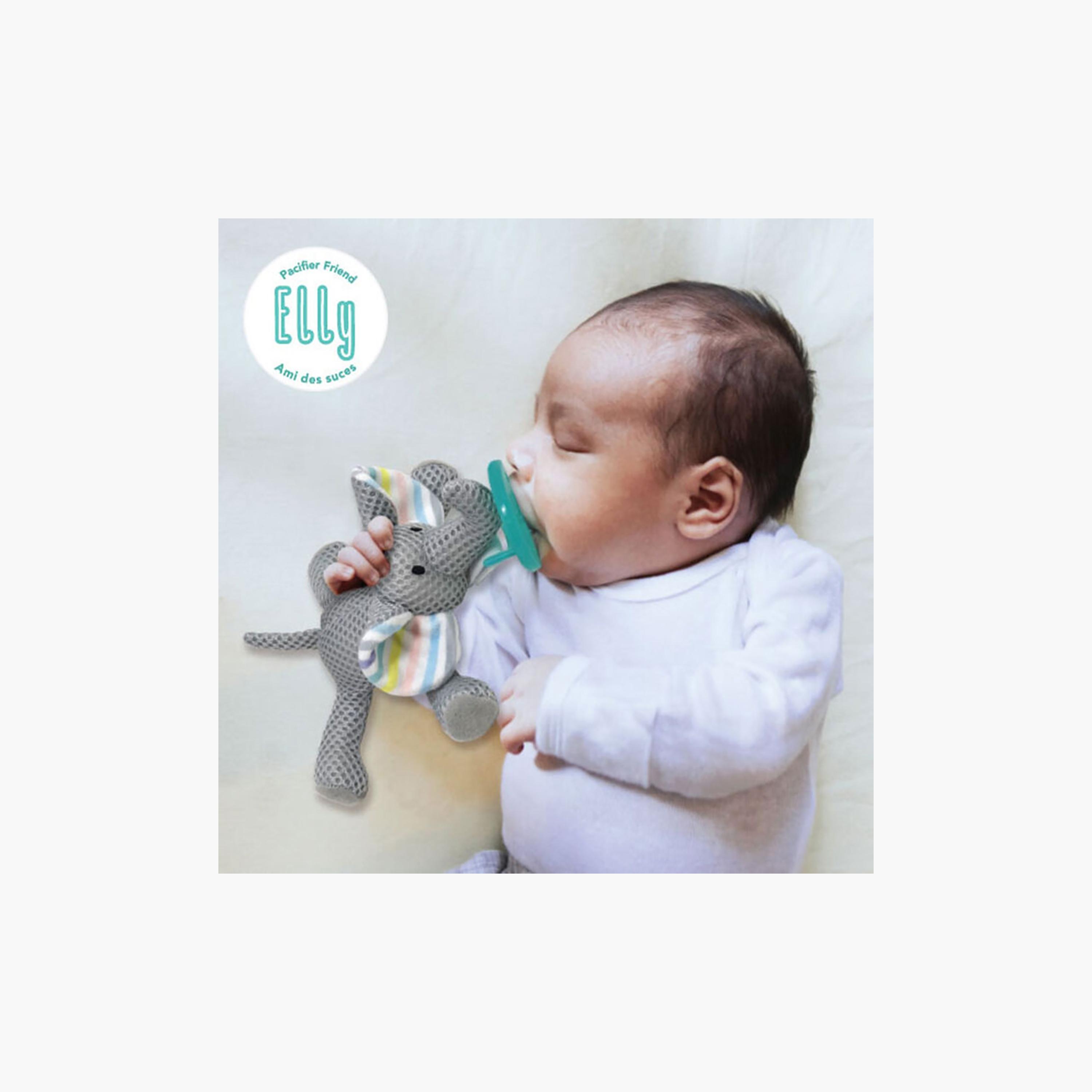 Babyworks Elly Elephant Pacifier Friend with Pacifier-baby-feeding-pacifiers-image-4