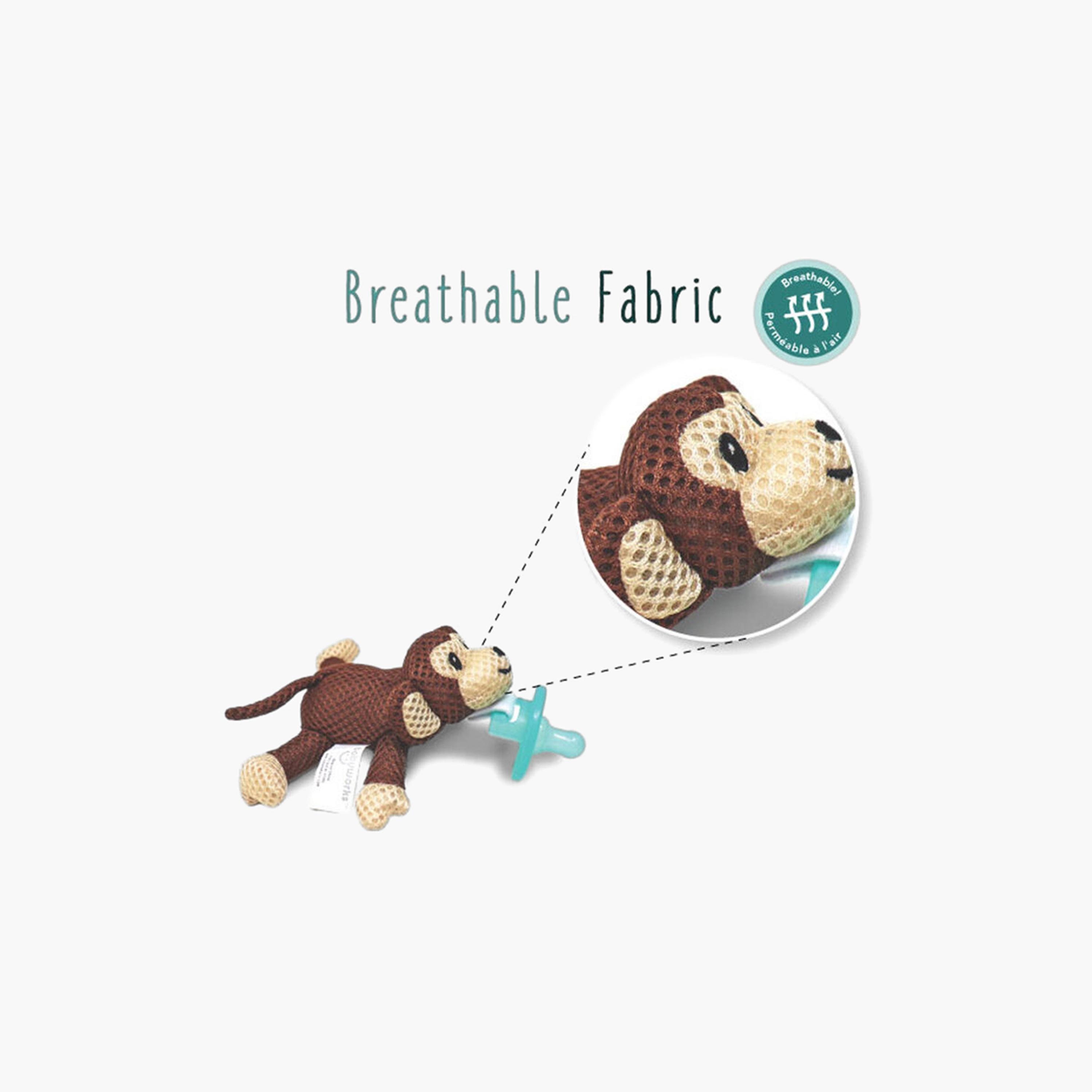 Babyworks Moe Monkey Pacifier Friend with Pacifier-baby-feeding-pacifiers-image-3
