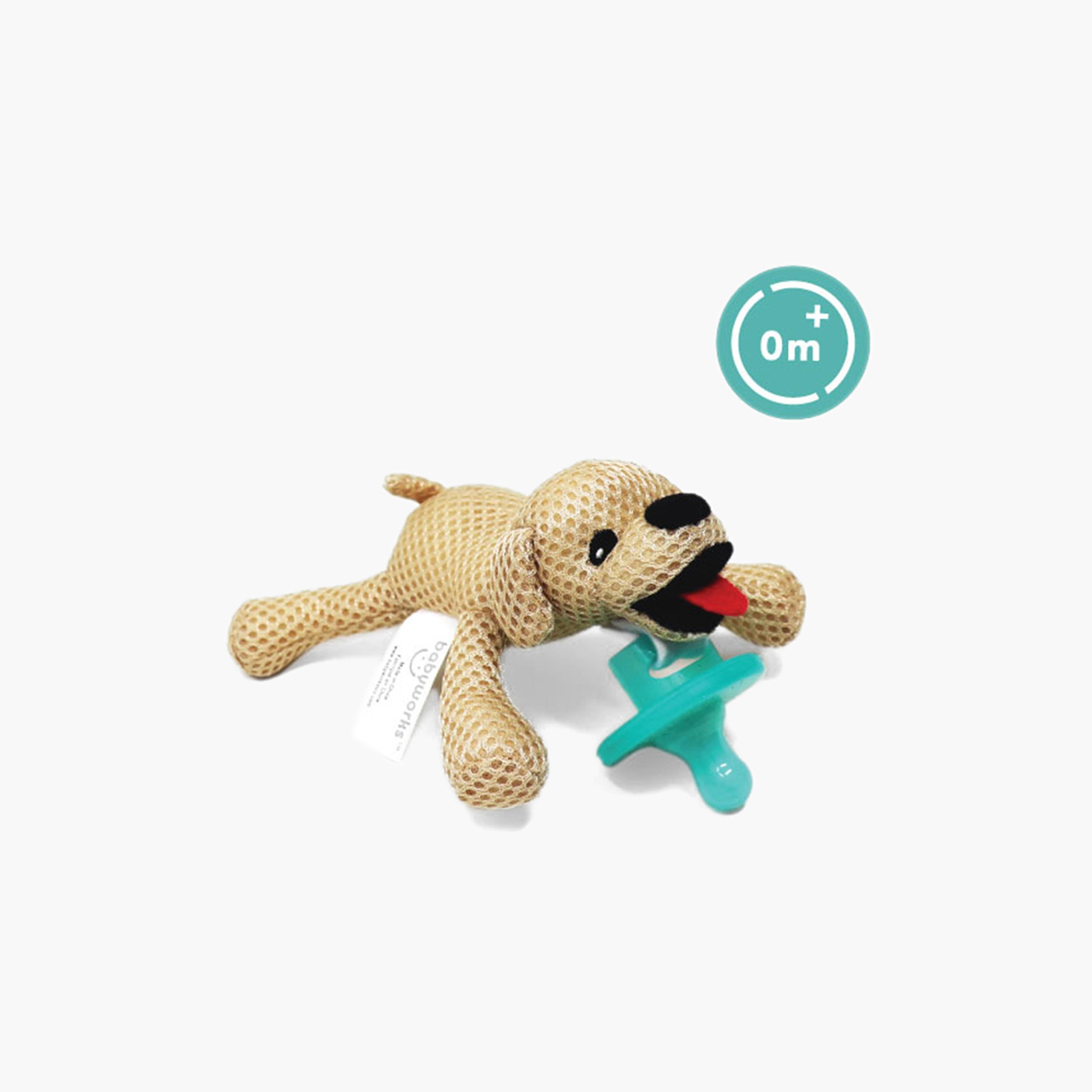 لهاية مع رفيق اللهاية بتصميم كلب من بيبي ووركس-baby-feeding-pacifiers-image-1