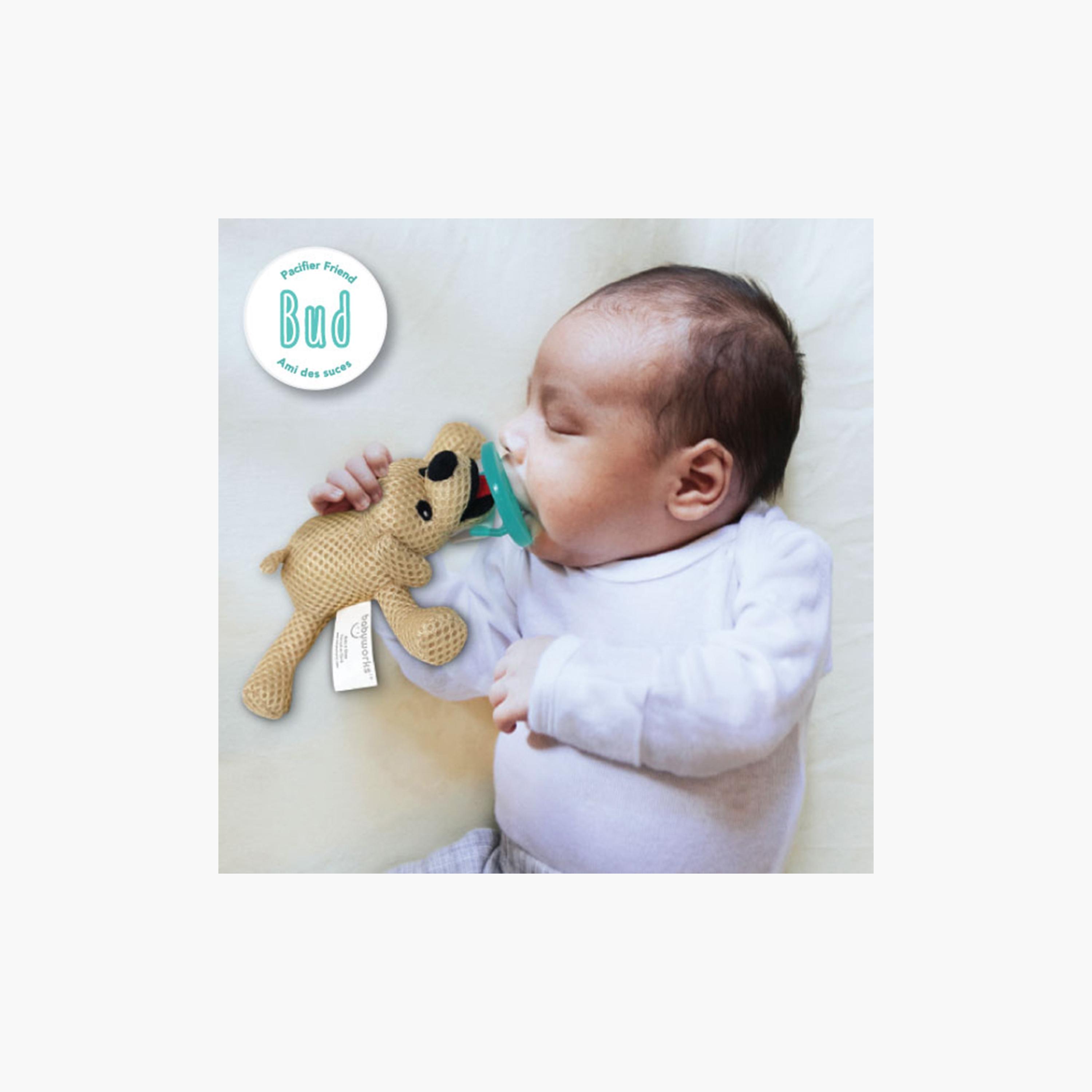 لهاية مع رفيق اللهاية بتصميم كلب من بيبي ووركس-baby-feeding-pacifiers-image-3