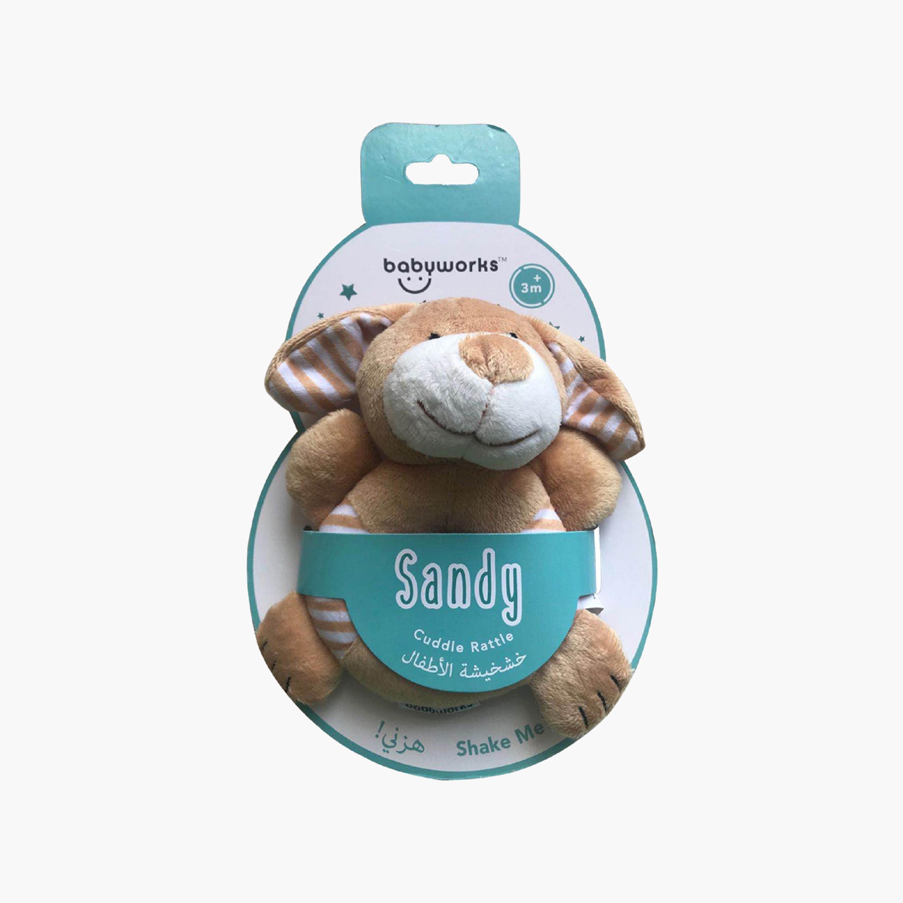 خشخيشة كلب ساندي كادل من بيبي وركس بيبي بيبي-toys-babyandtoddlertoys-rattlesandteethers-image-2