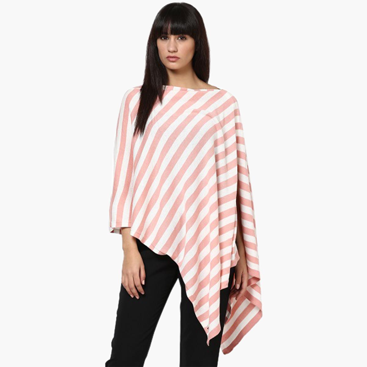Pluchi Striped Maternity Poncho-women-clothing-maternity-tops-image-1
