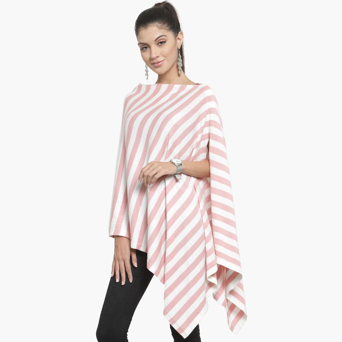 Pluchi Striped Maternity Poncho-women-clothing-maternity-tops-image-2