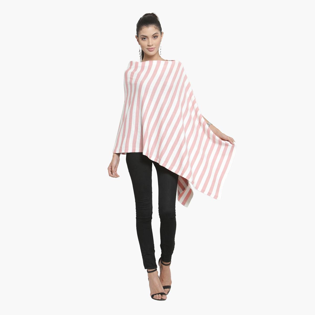 Pluchi Striped Maternity Poncho-women-clothing-maternity-tops-image-3