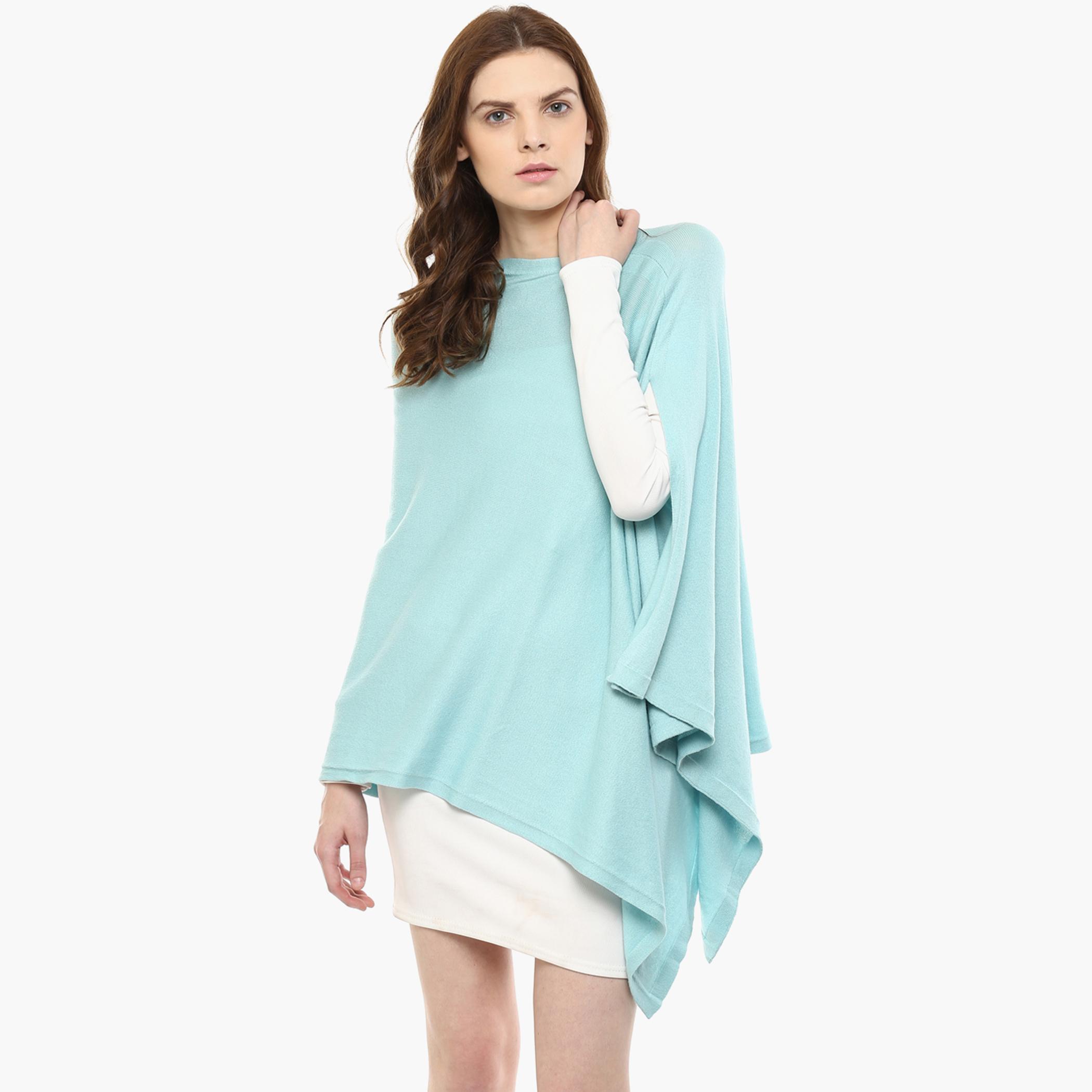 Pluchi Solid Maternity Poncho-women-clothing-maternity-tops-image-1