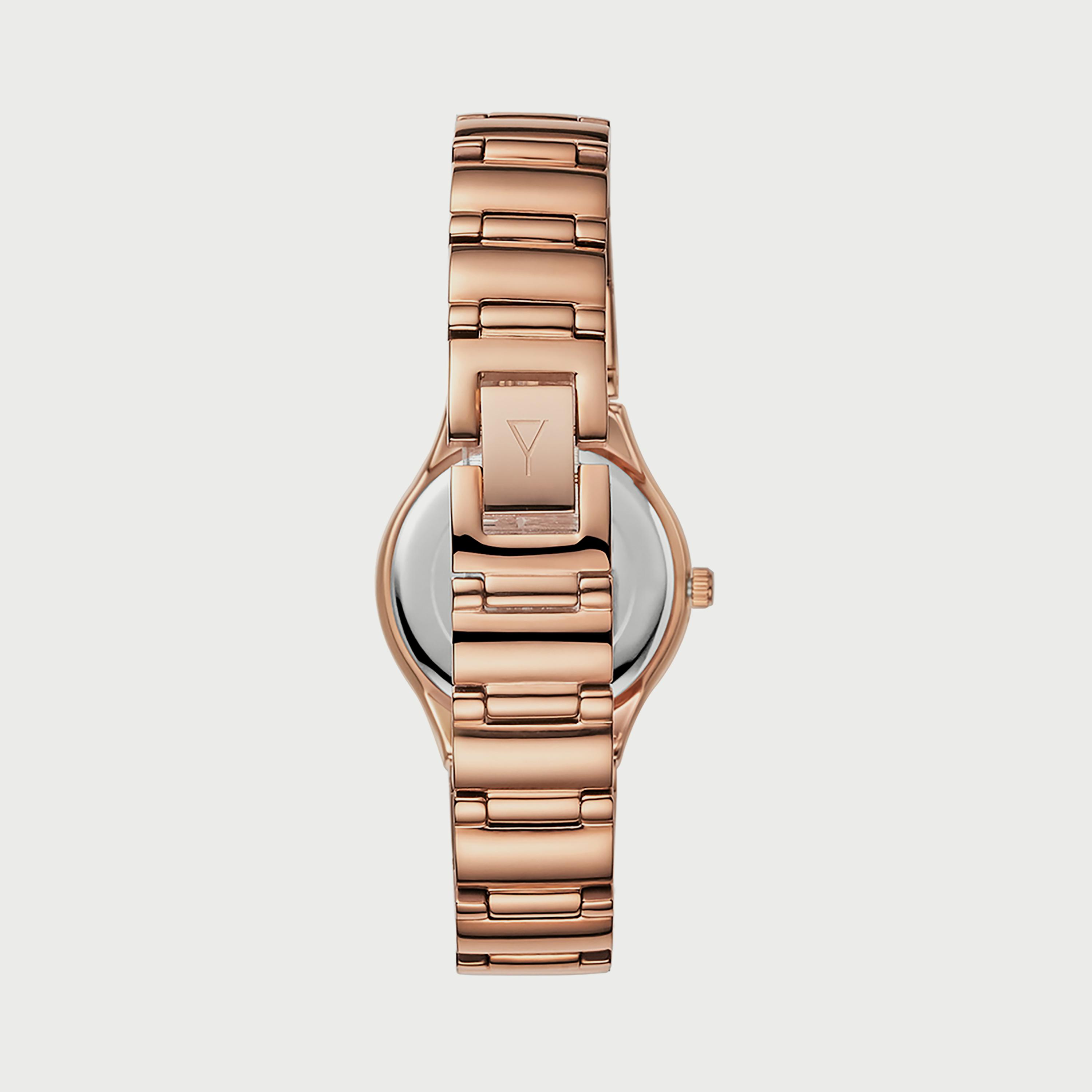 ساعة يد تناظرية فضية وذهبية بسوار ستانلس ستيل للنساء من أوماكس - 00JEC052N008-women-watchesandjewellery-watches-image-3