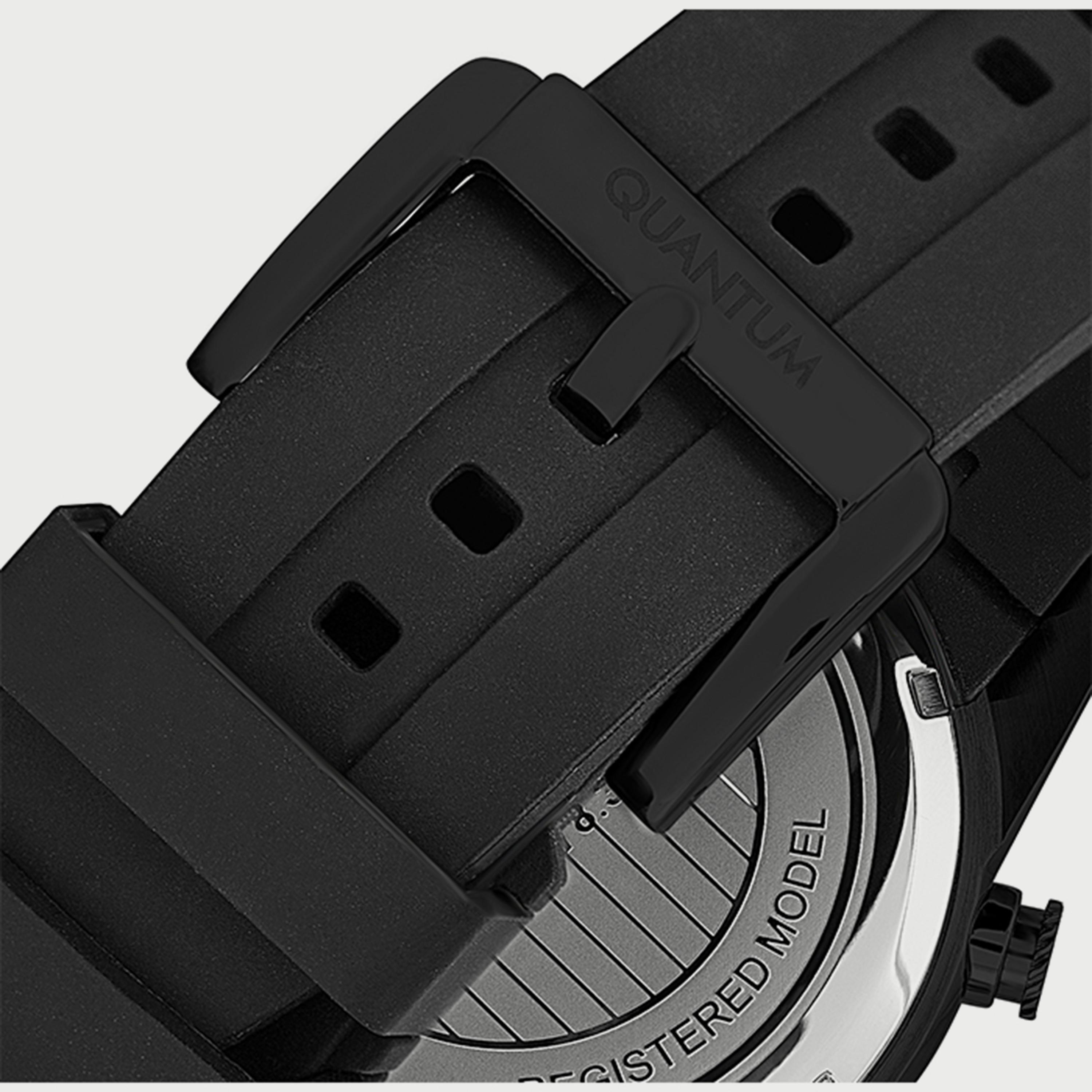  ADG678.661 ساعة من كوانتوم للرجال مزود بسوار سيليكون كرونوغراف أسود-men-watchesandjewellery-watches-image-3