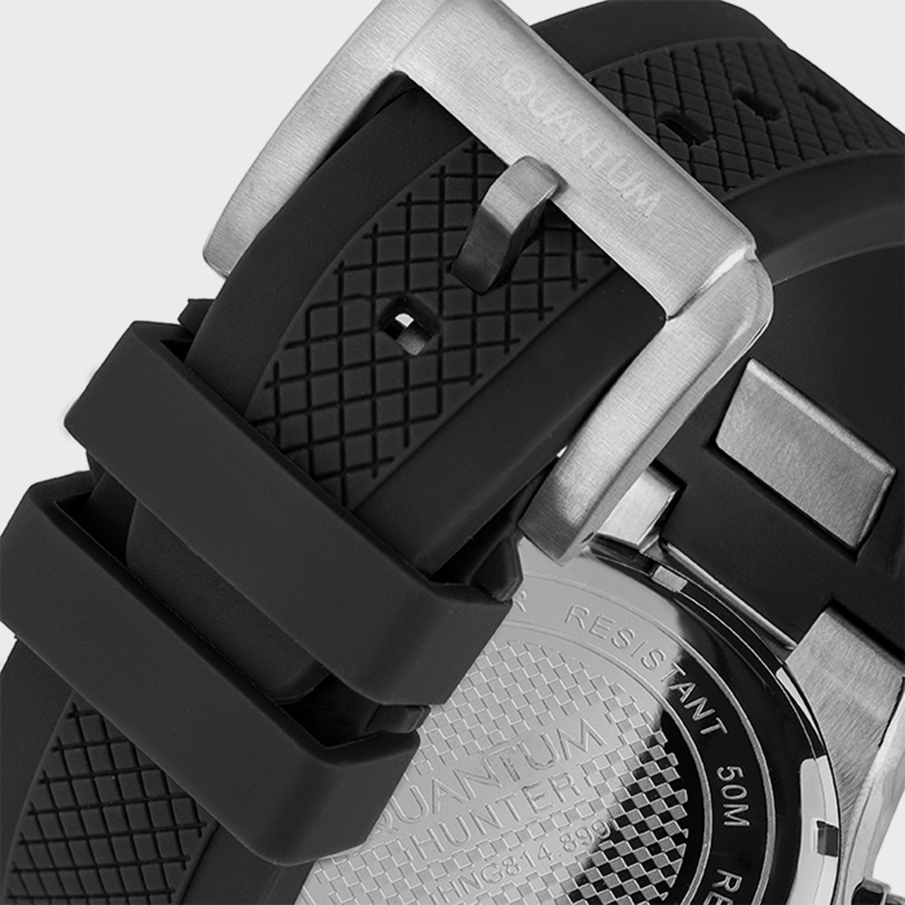 Quantum Men's Black Chronograph Silicone Strap Watch HNG814.351-men-watchesandjewellery-watches-image-3