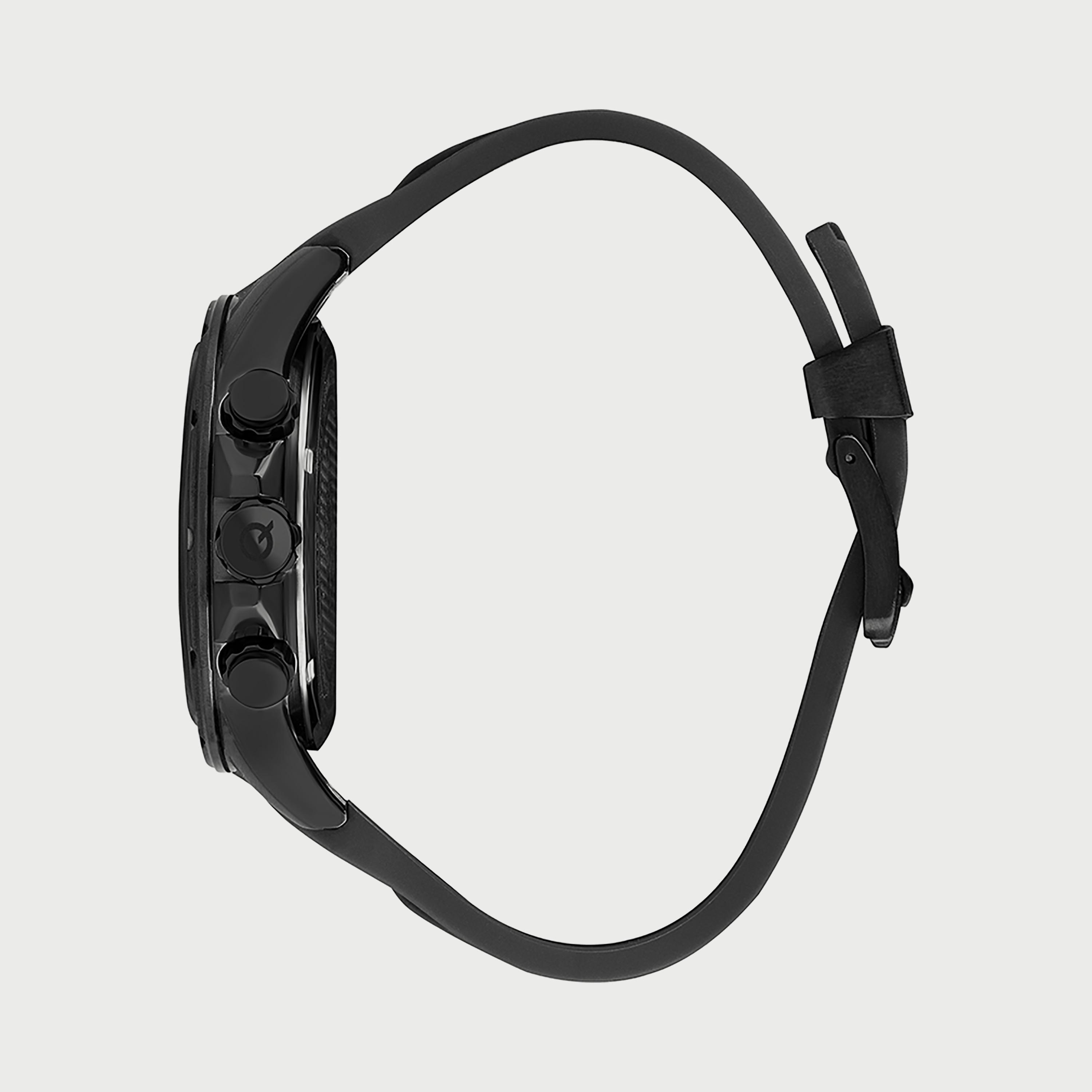 Quantum Men's Black Chronograph Silicone Strap Watch HNG893.851-men-watchesandjewellery-watches-image-2