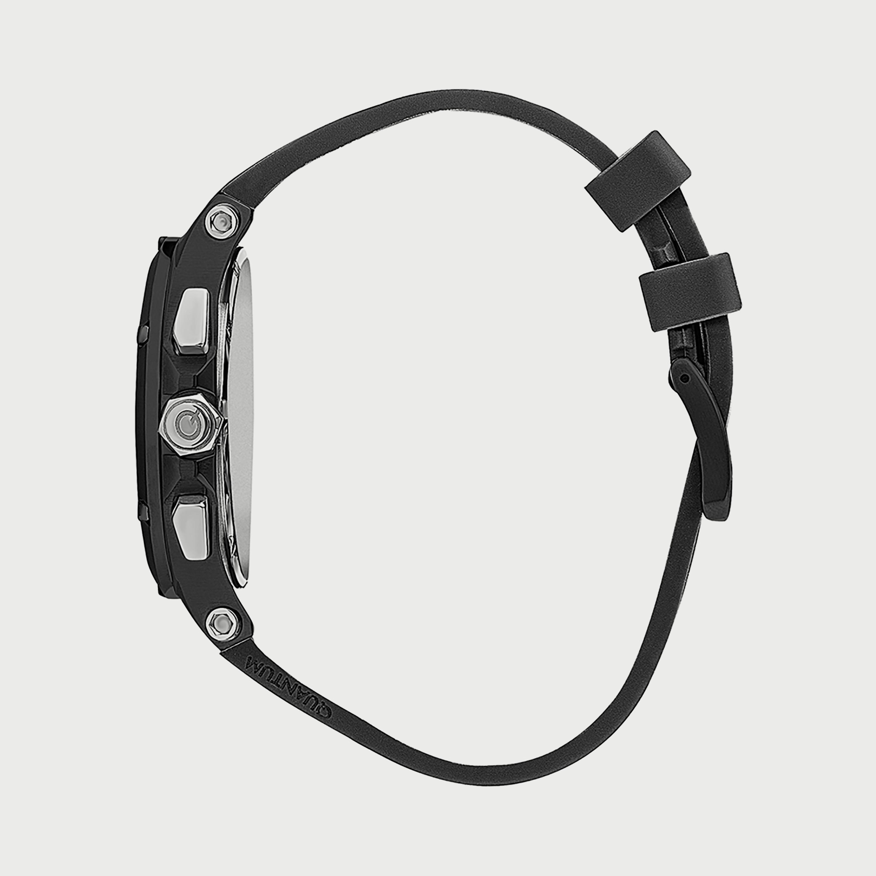  HNG905.661 ساعة من كوانتوم للرجال مزود بسوار سيليكون كرونوغراف أسود-men-watchesandjewellery-watches-image-2