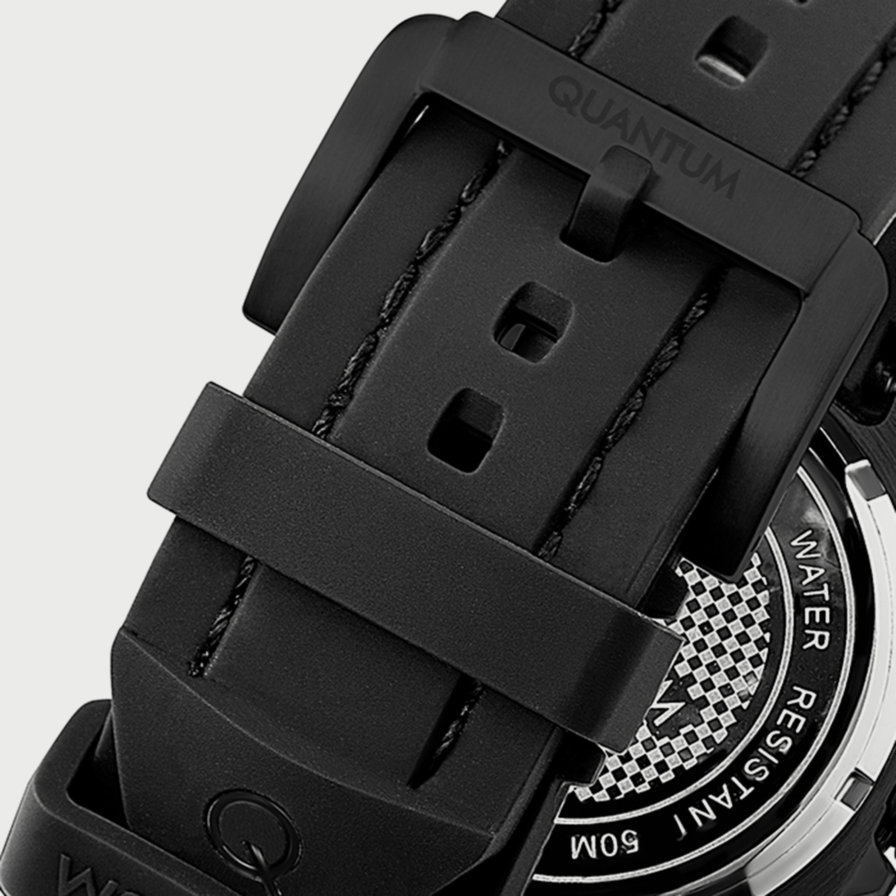  HNG905.661 ساعة من كوانتوم للرجال مزود بسوار سيليكون كرونوغراف أسود-men-watchesandjewellery-watches-image-3